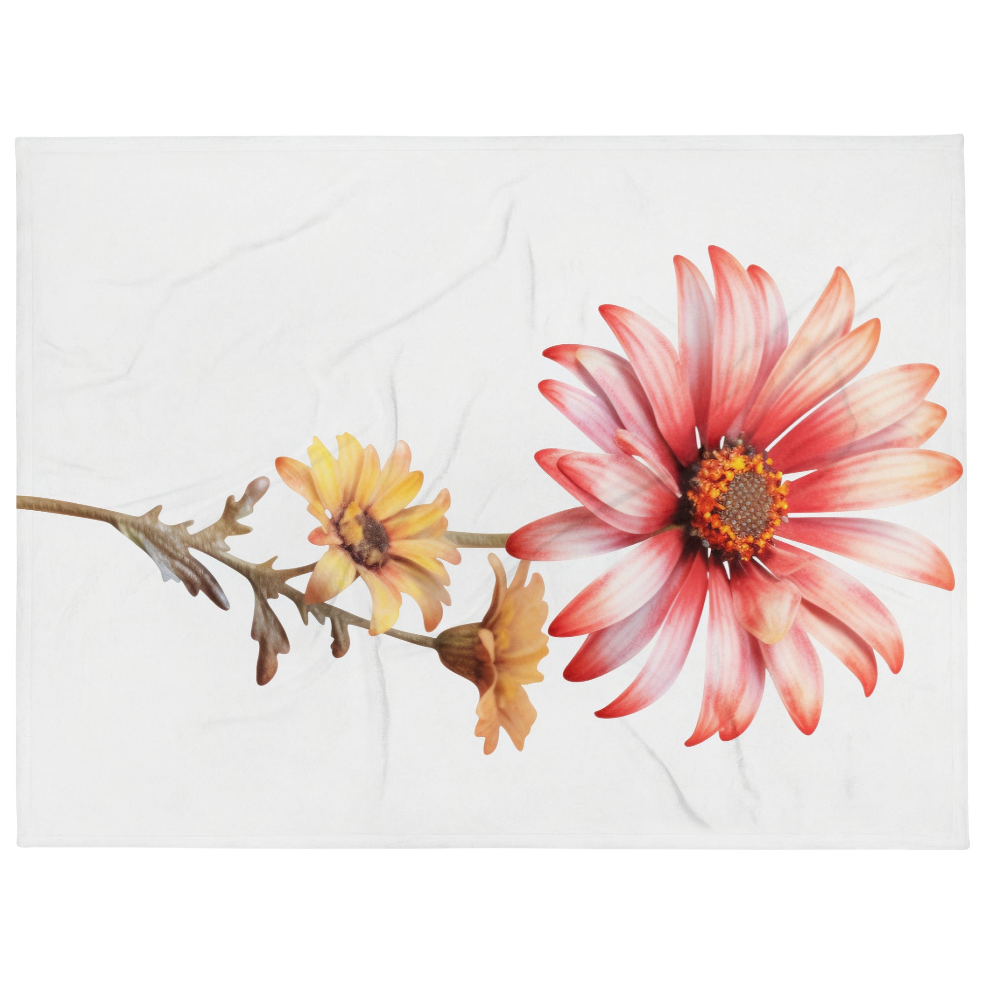 Painted Daisy Flower Blanket by Visual Verse - Image 1