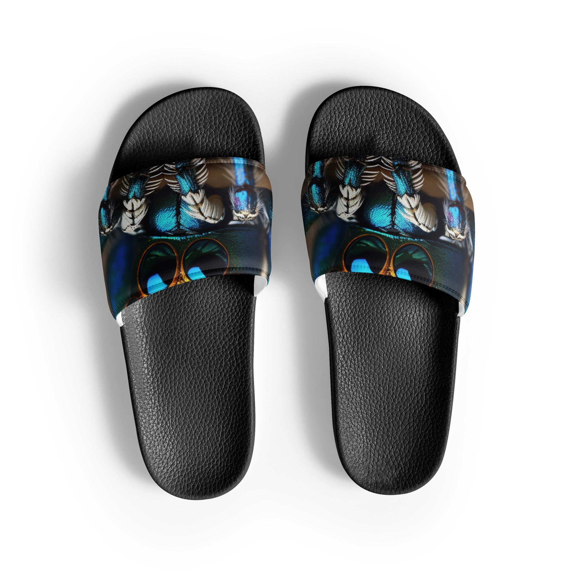 Patterned Men's Slides by Visual Verse - Image 1