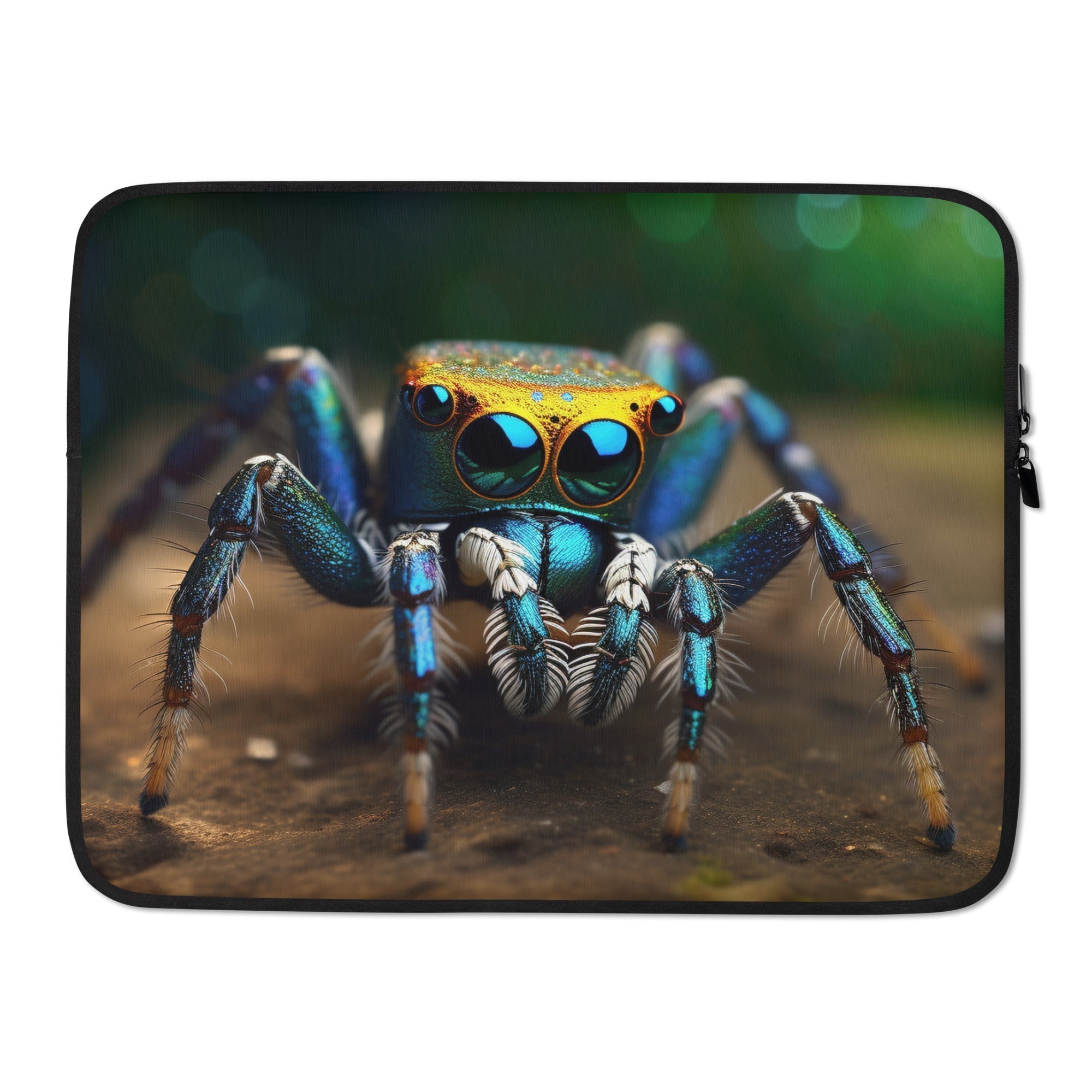 Patterned Spider Laptop Sleeve by Visual Verse - Image 1