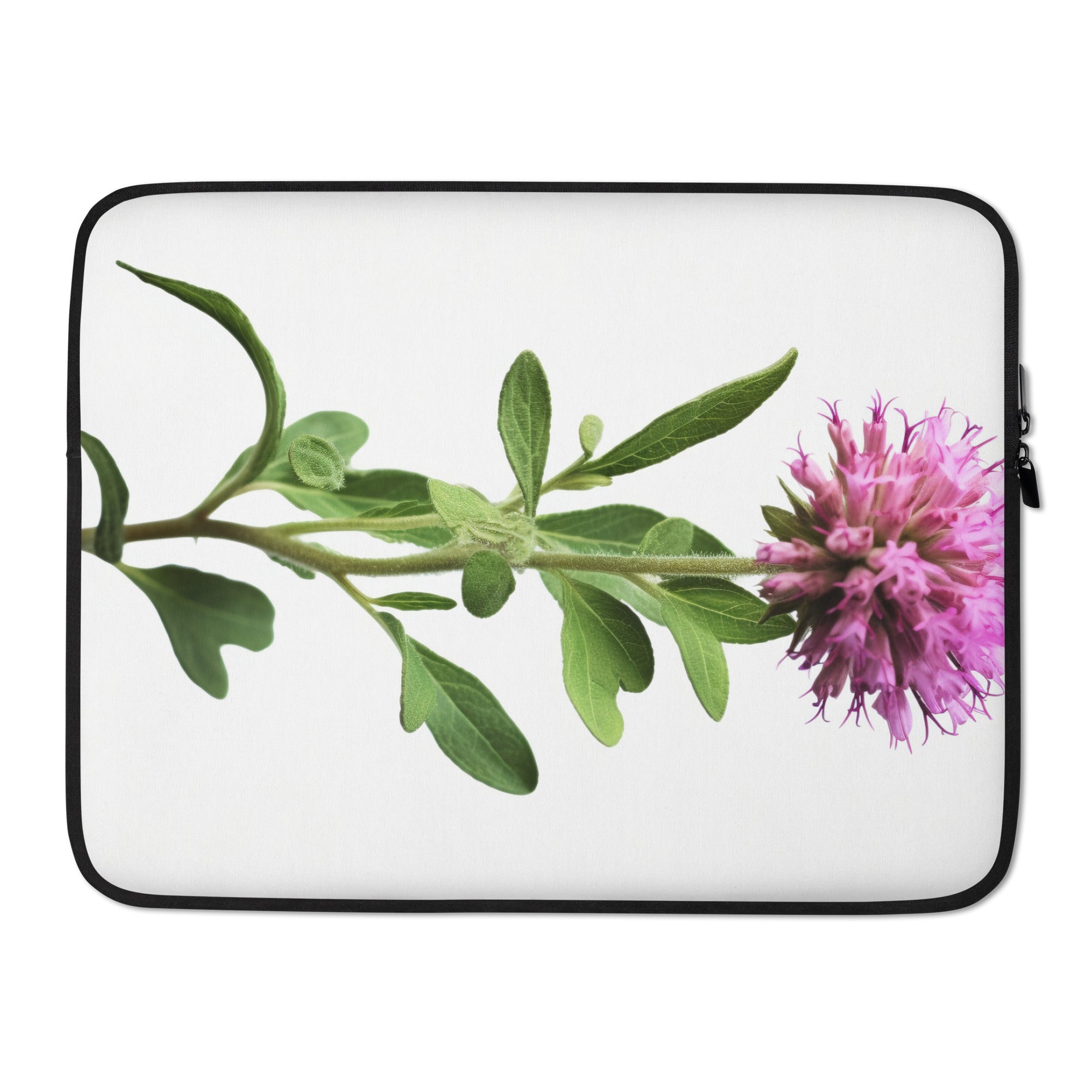 Pennyroyal Flower Laptop Sleeve by Visual Verse - Image 1