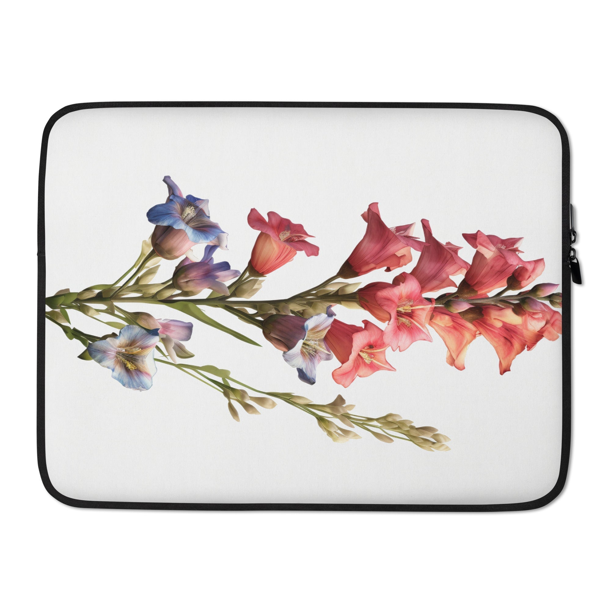 Penstemon Flower Laptop Sleeve by Visual Verse - Image 1