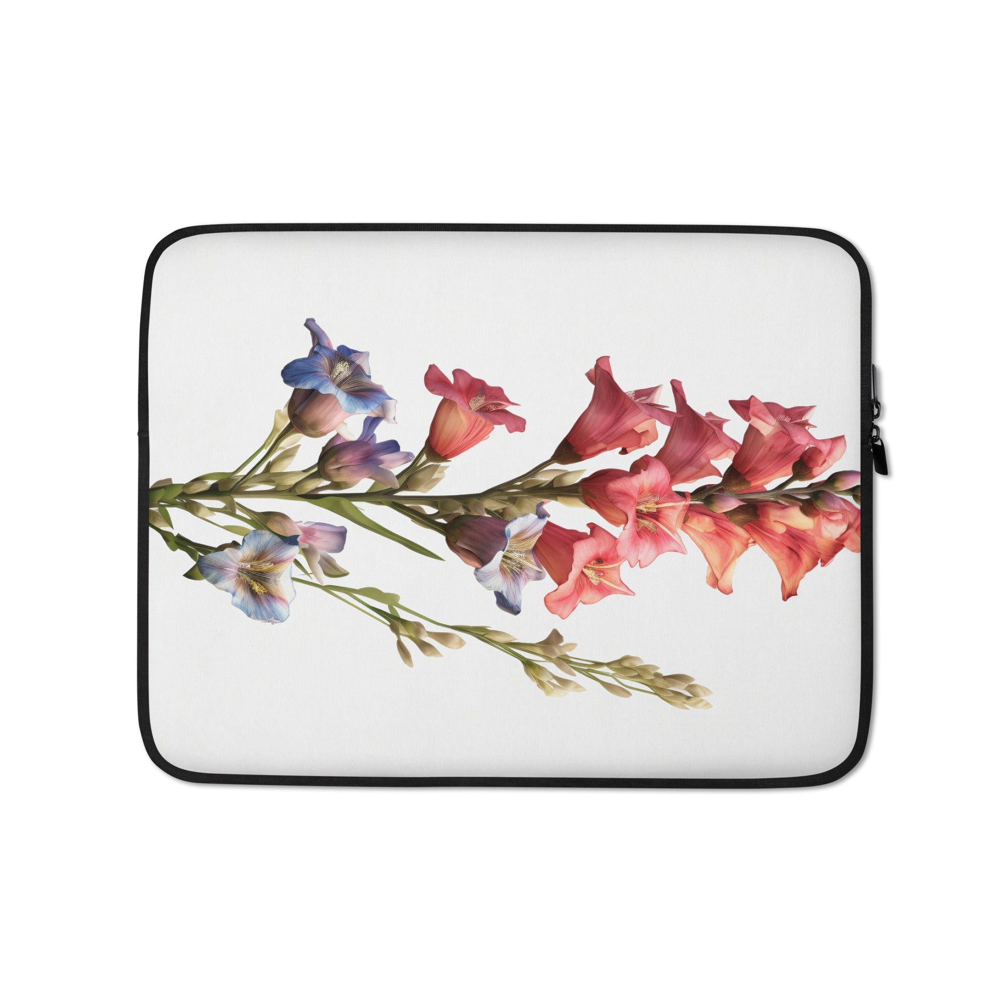 Penstemon Flower Laptop Sleeve by Visual Verse - Image 2