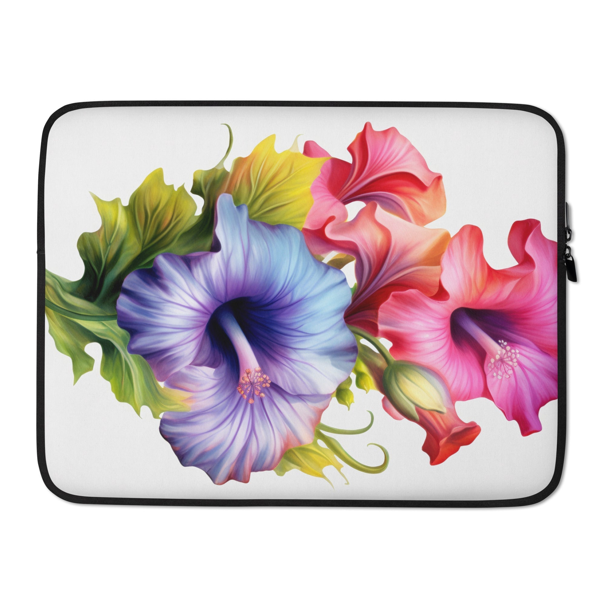 Petunia Flower Laptop Sleeve by Visual Verse - Image 1