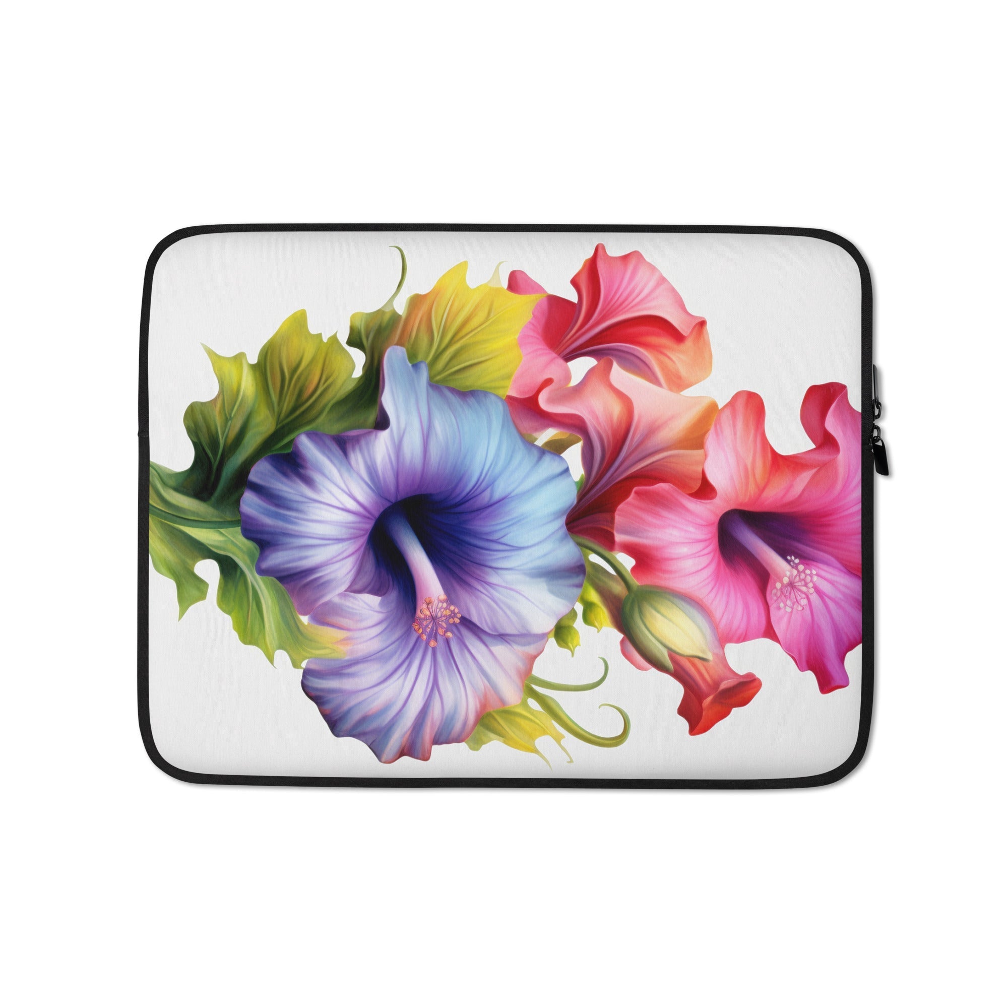 Petunia Flower Laptop Sleeve by Visual Verse - Image 2