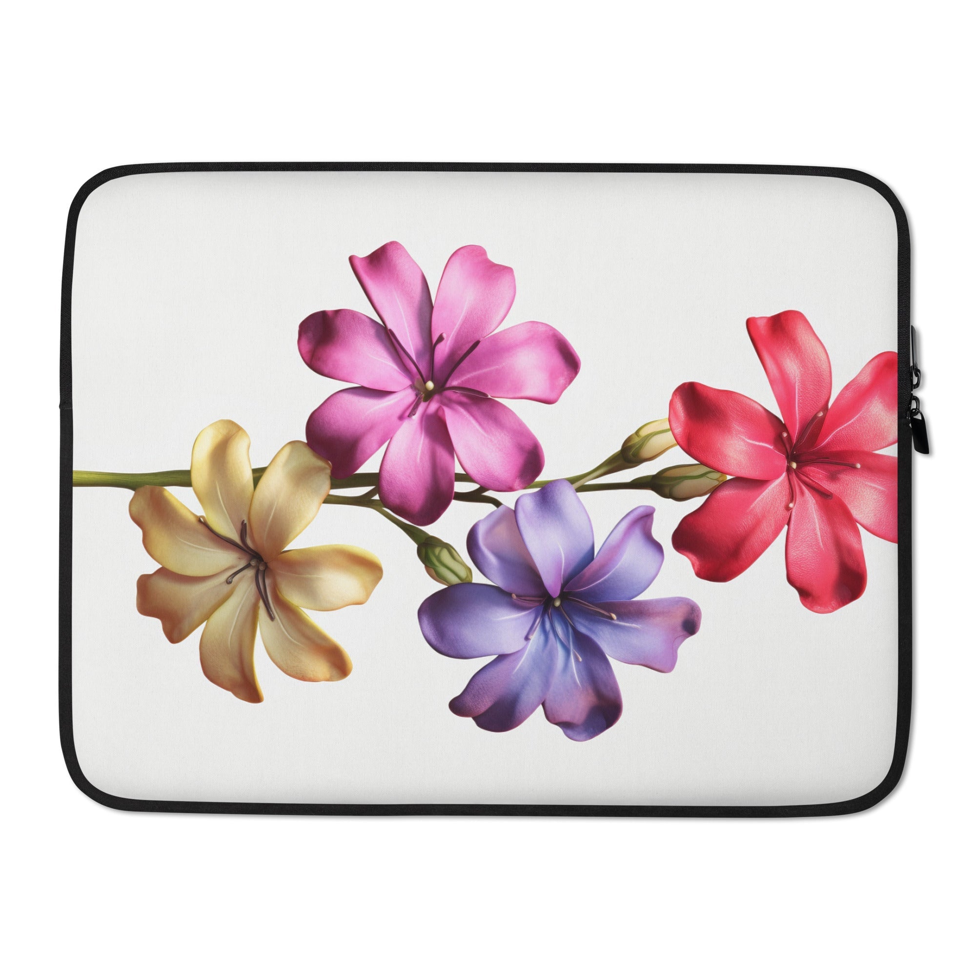 Phlox Flower Laptop Sleeve by Visual Verse - Image 1