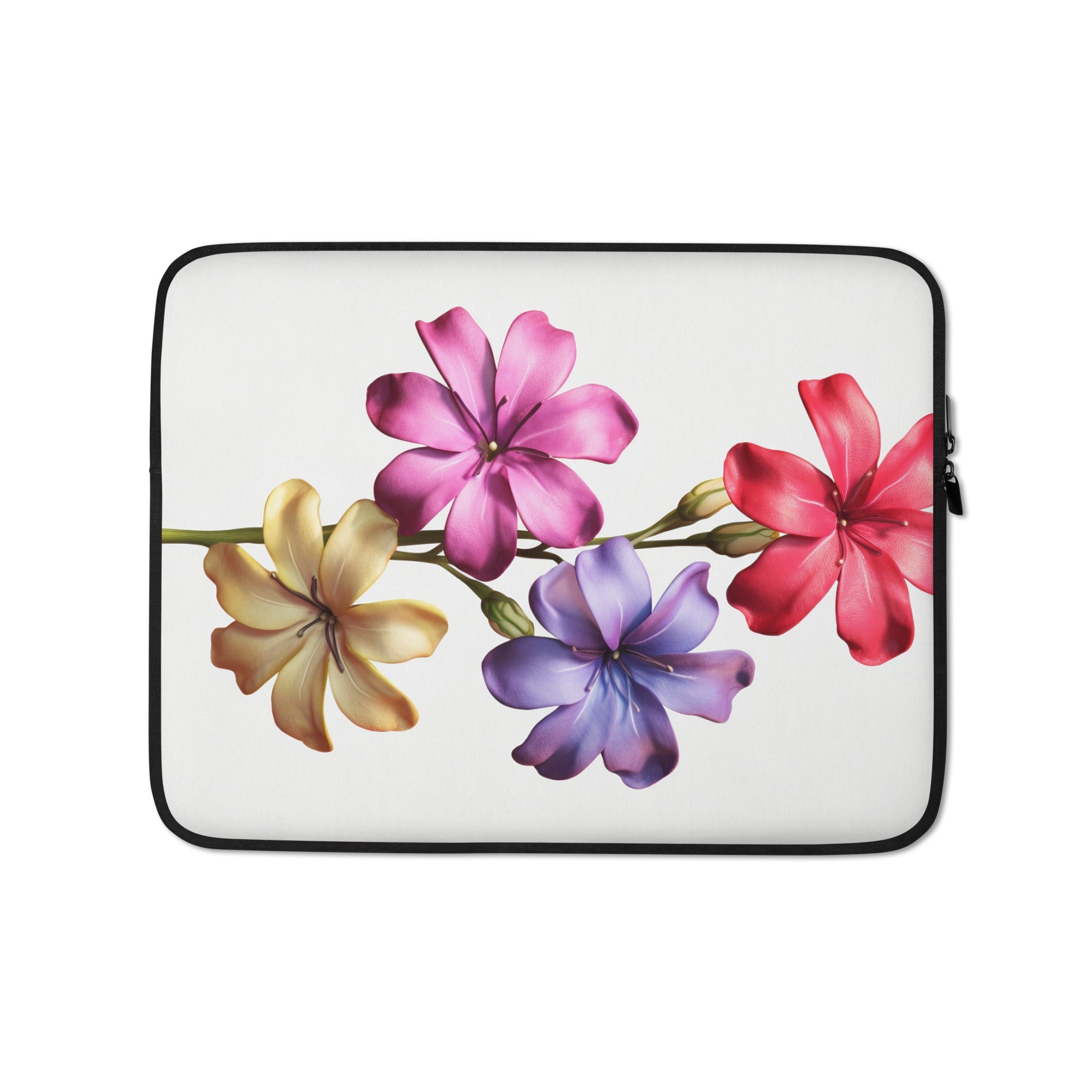 Phlox Flower Laptop Sleeve by Visual Verse - Image 2