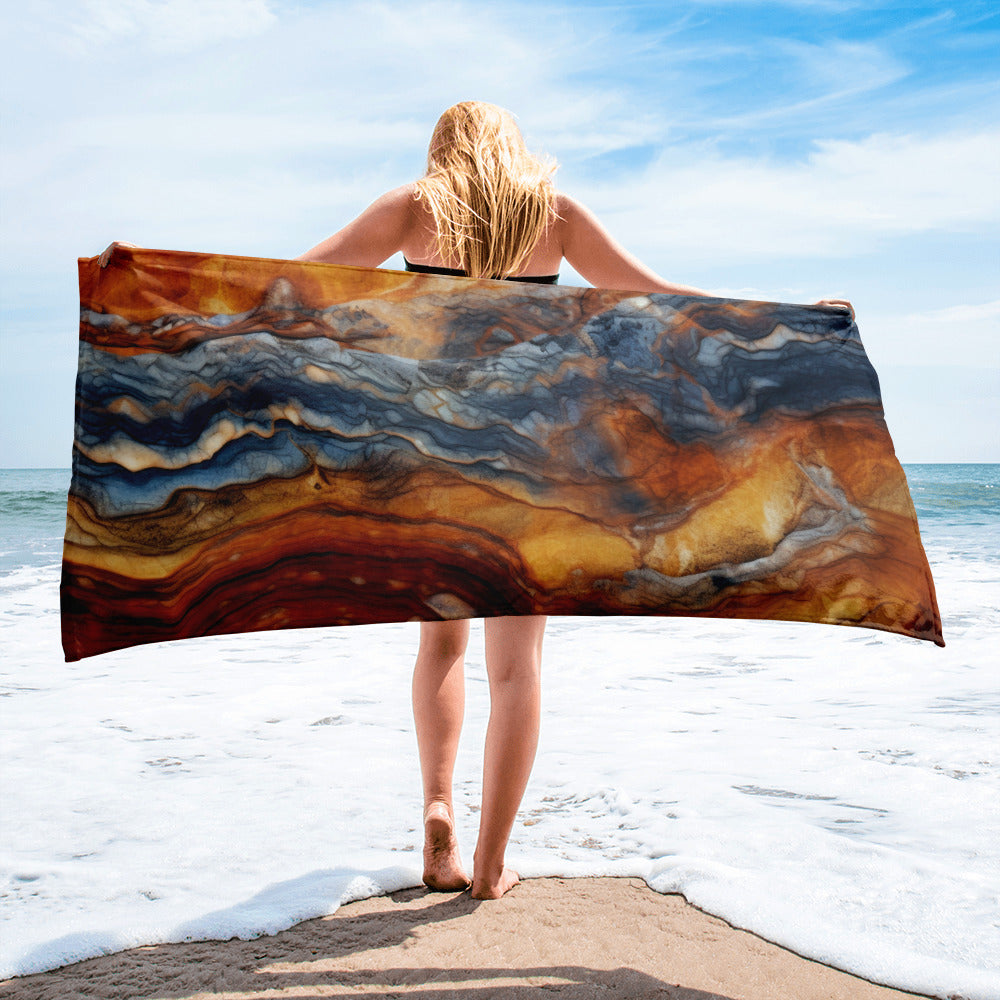 Pietersite Beach Towel by Visual Verse - Image 2