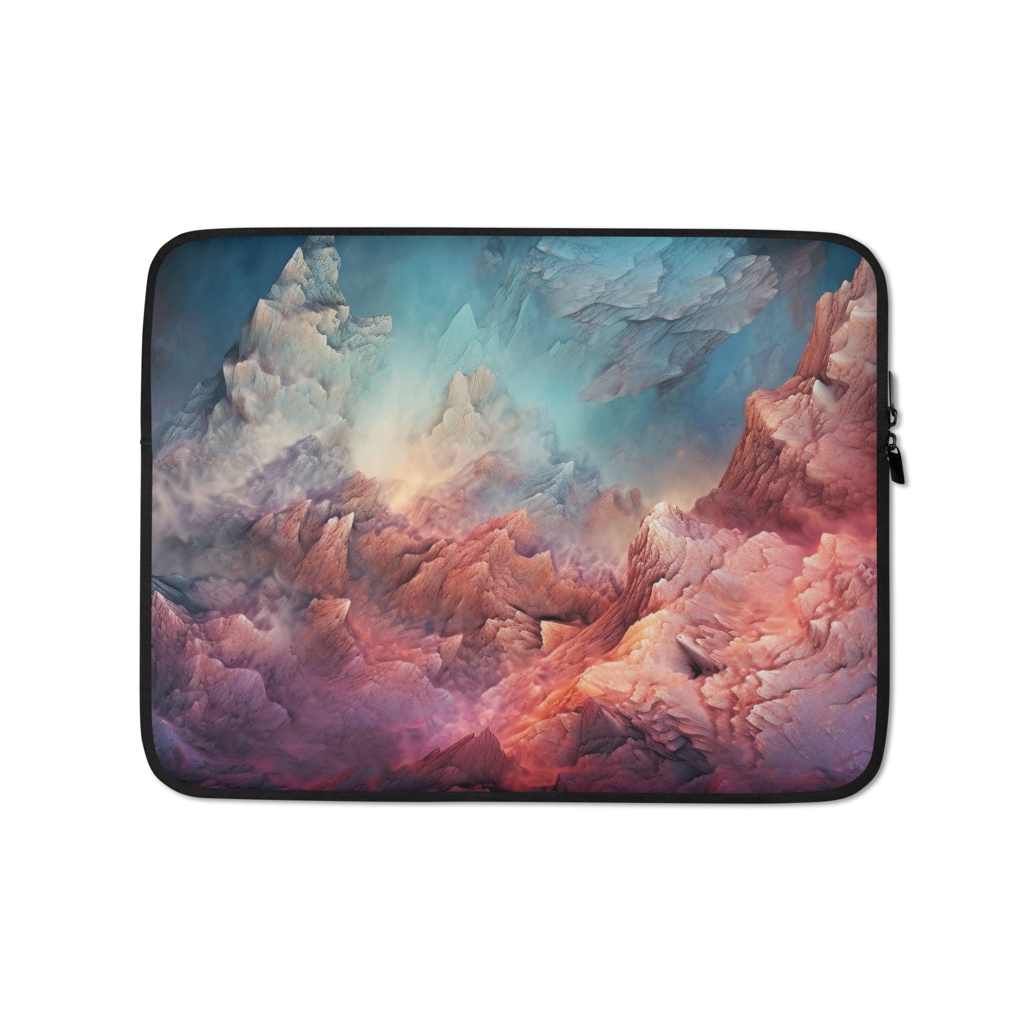 Pink Opal Rock Laptop Sleeve by Visual Verse - Image 2