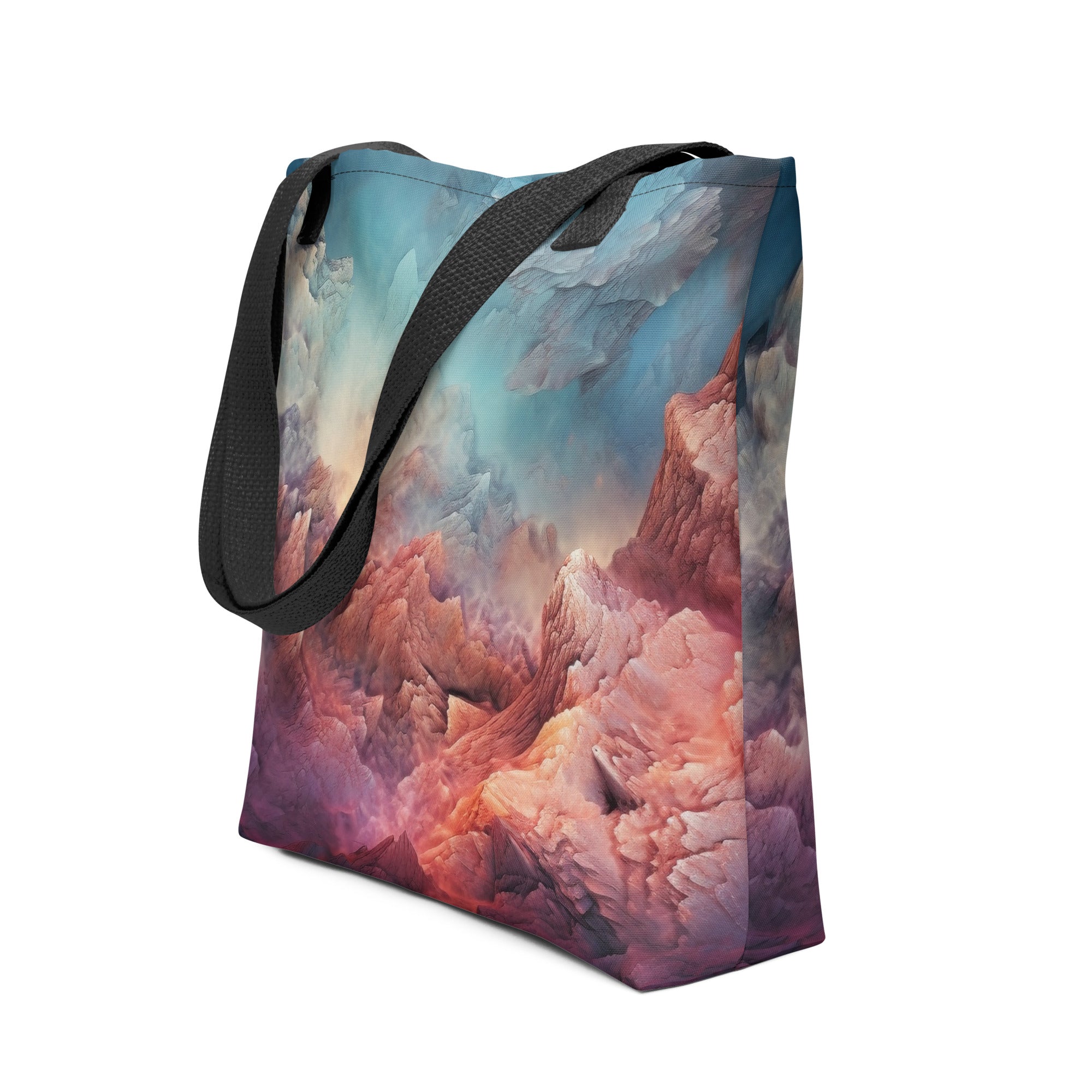 Pink Opal Rock Tote Bag by Visual Verse - Image 1