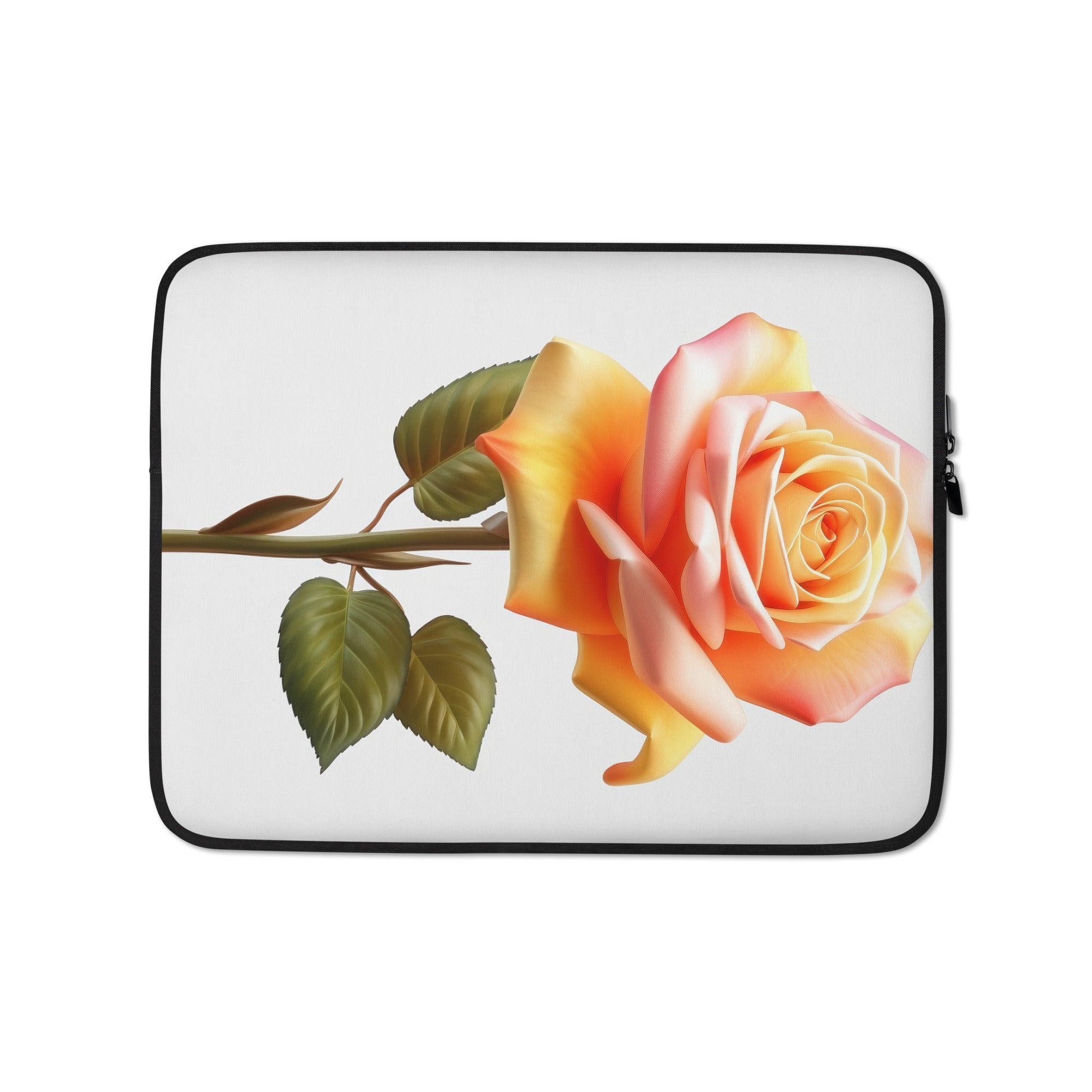 Pink Rose Laptop Sleeve by Visual Verse - Image 2