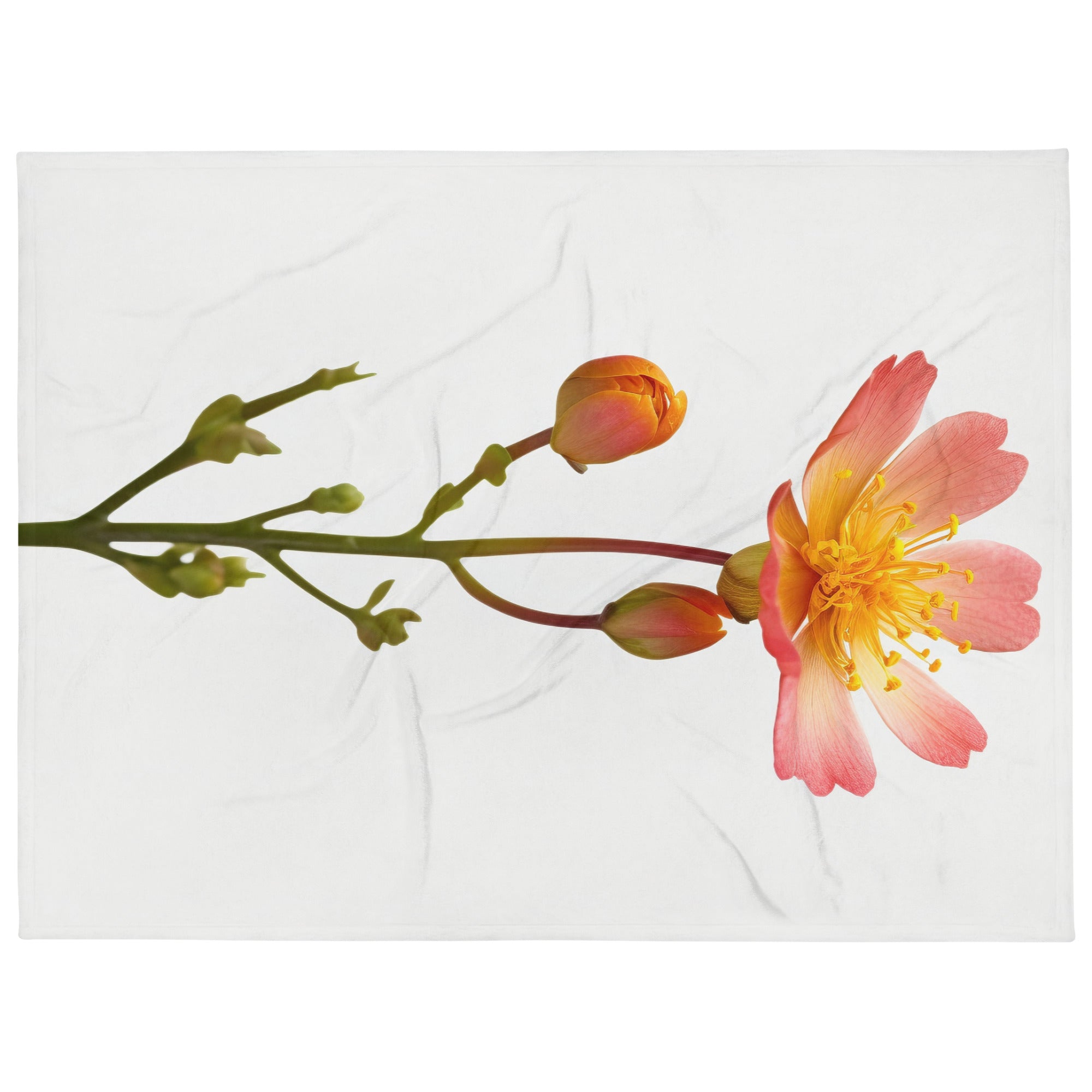 Portulaca Flower Blanket by Visual Verse - Image 1