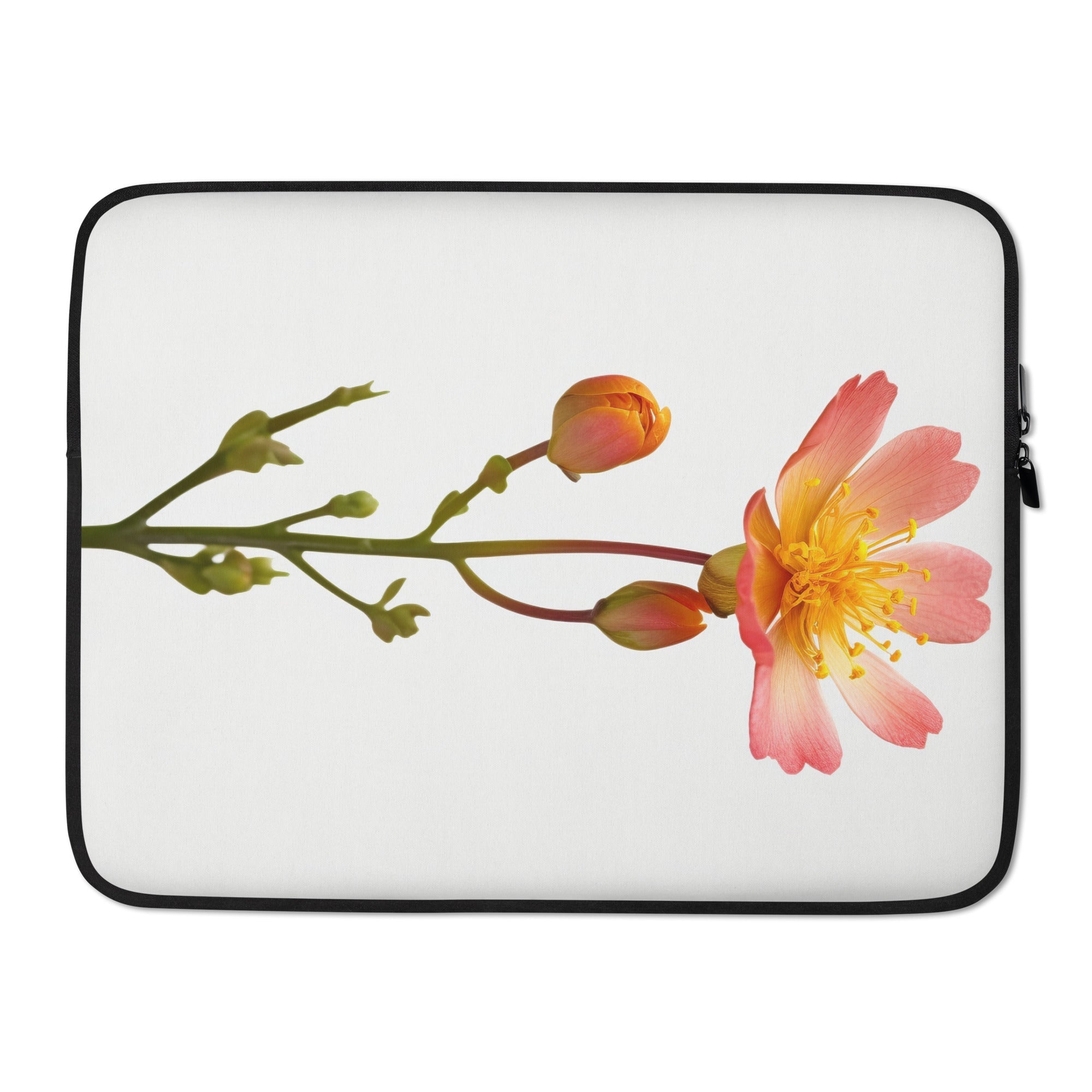 Portulaca Flower Laptop Sleeve by Visual Verse - Image 1