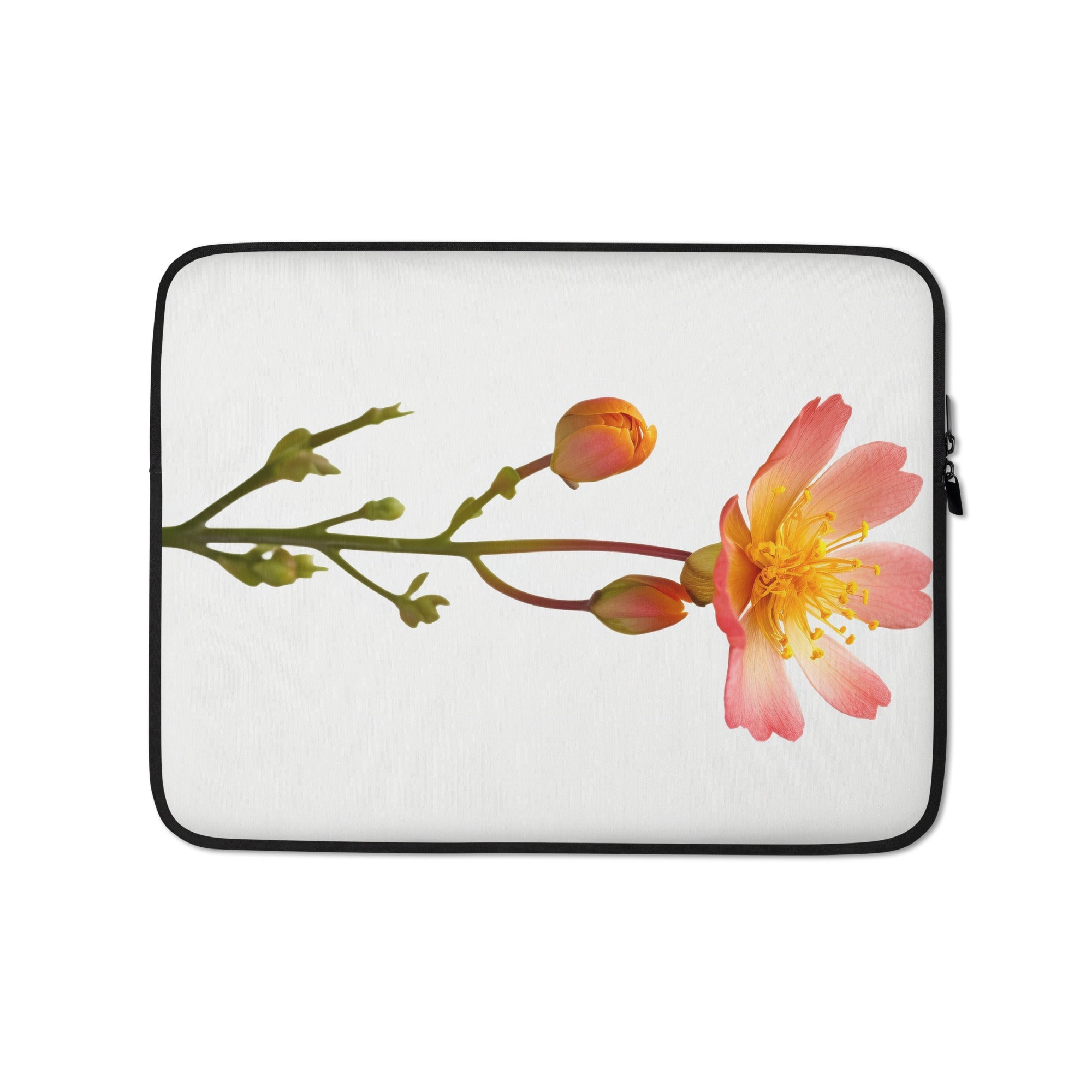 Portulaca Flower Laptop Sleeve by Visual Verse - Image 2