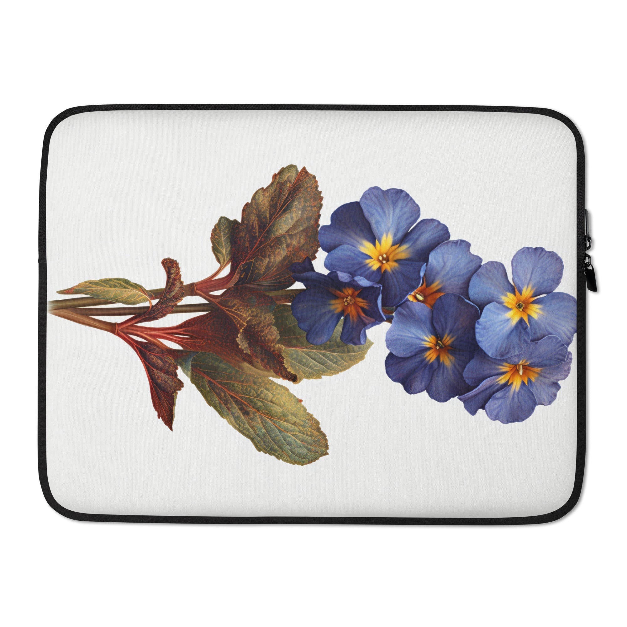 Primrose Flower Laptop Sleeve by Visual Verse - Image 1