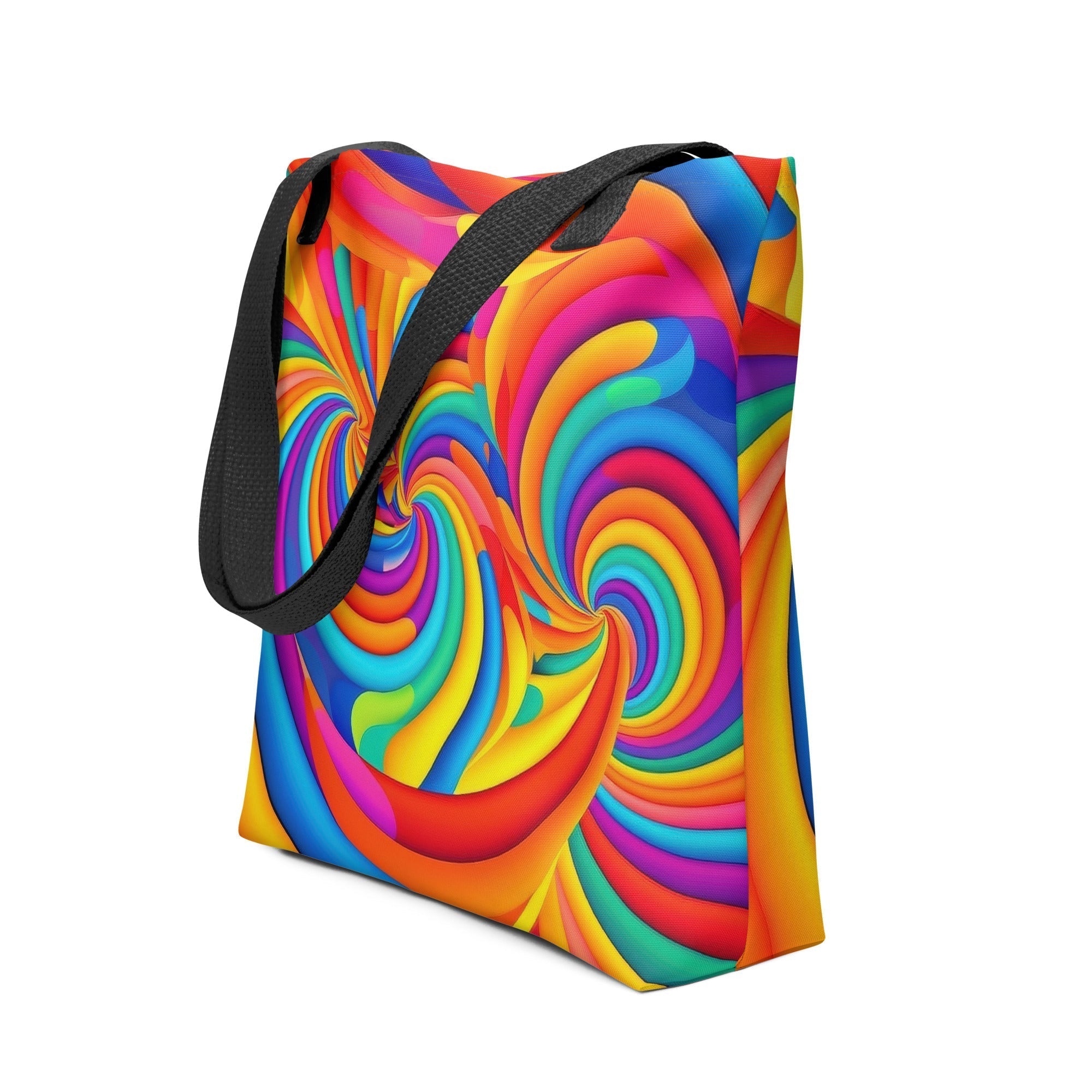 Psychedelic Illusion Tote Bag by Visual Verse - Image 1