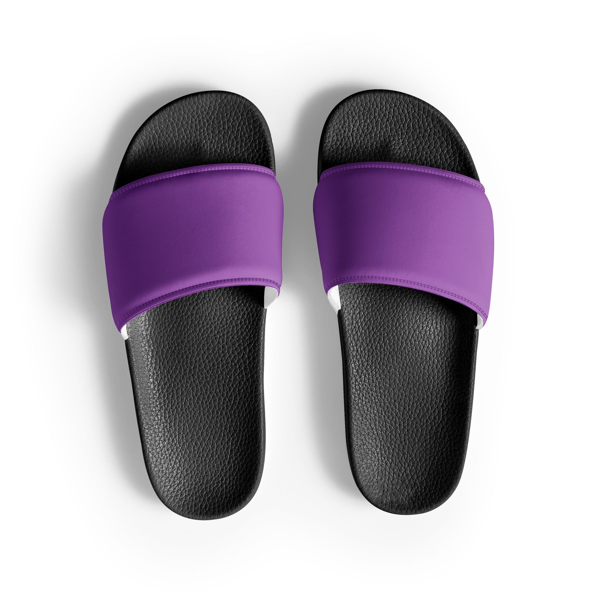 Purpureus Color Men's Slides by Visual Verse - Image 1