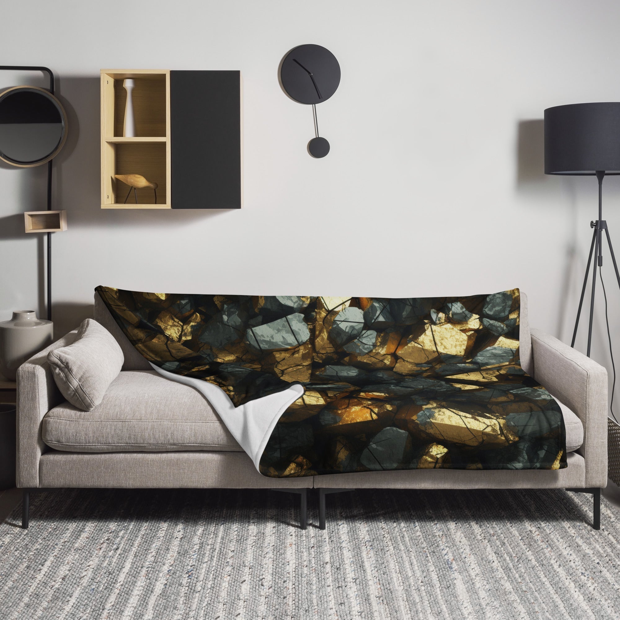 Pyrite Rock Blanket by Visual Verse - Image 1