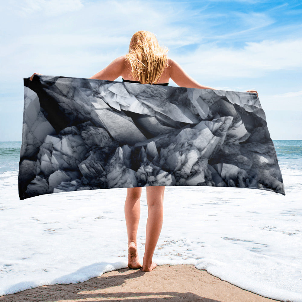 Quartz Rock Beach Towel by Visual Verse - Image 2