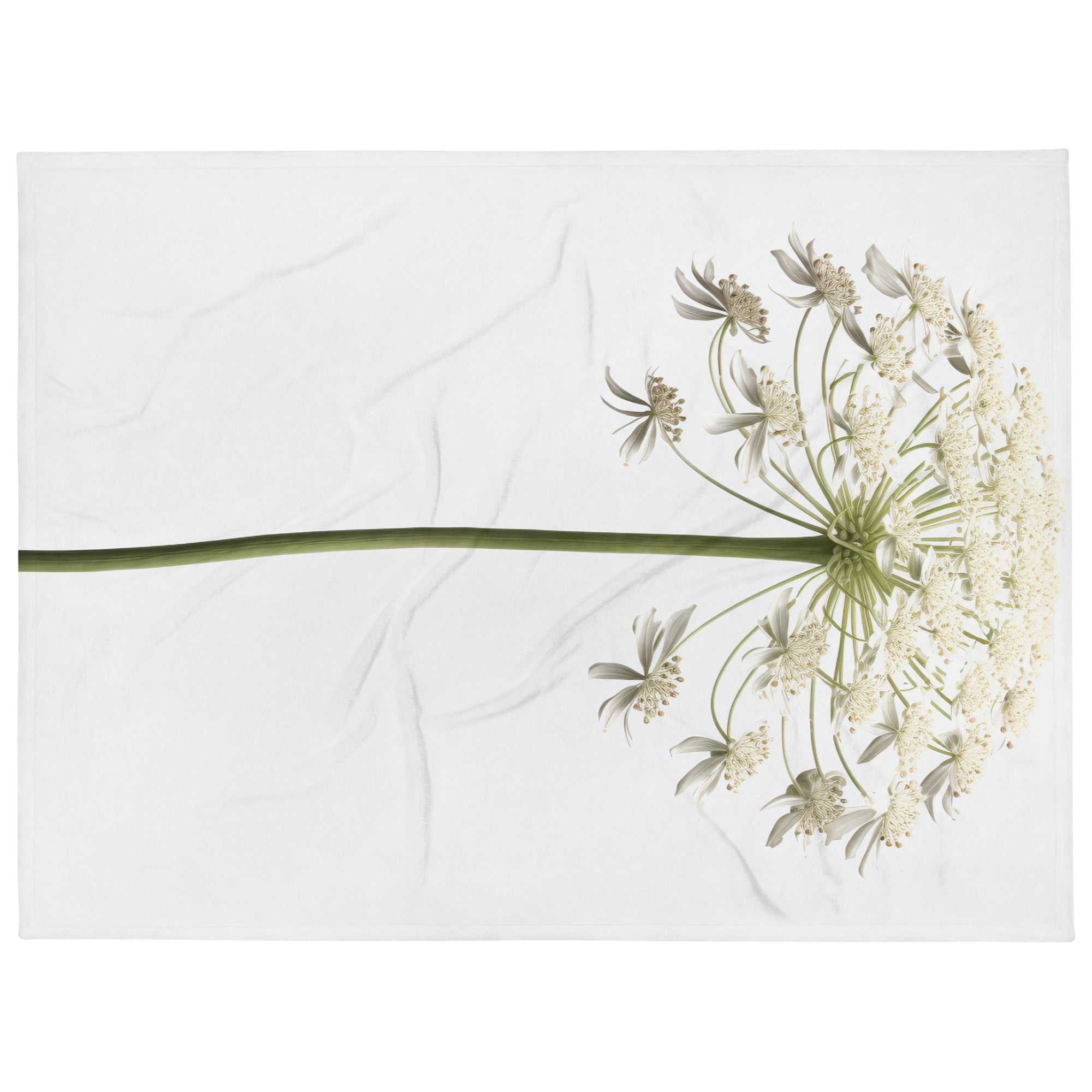 Queen Annes Lace Flower Blanket by Visual Verse - Image 1