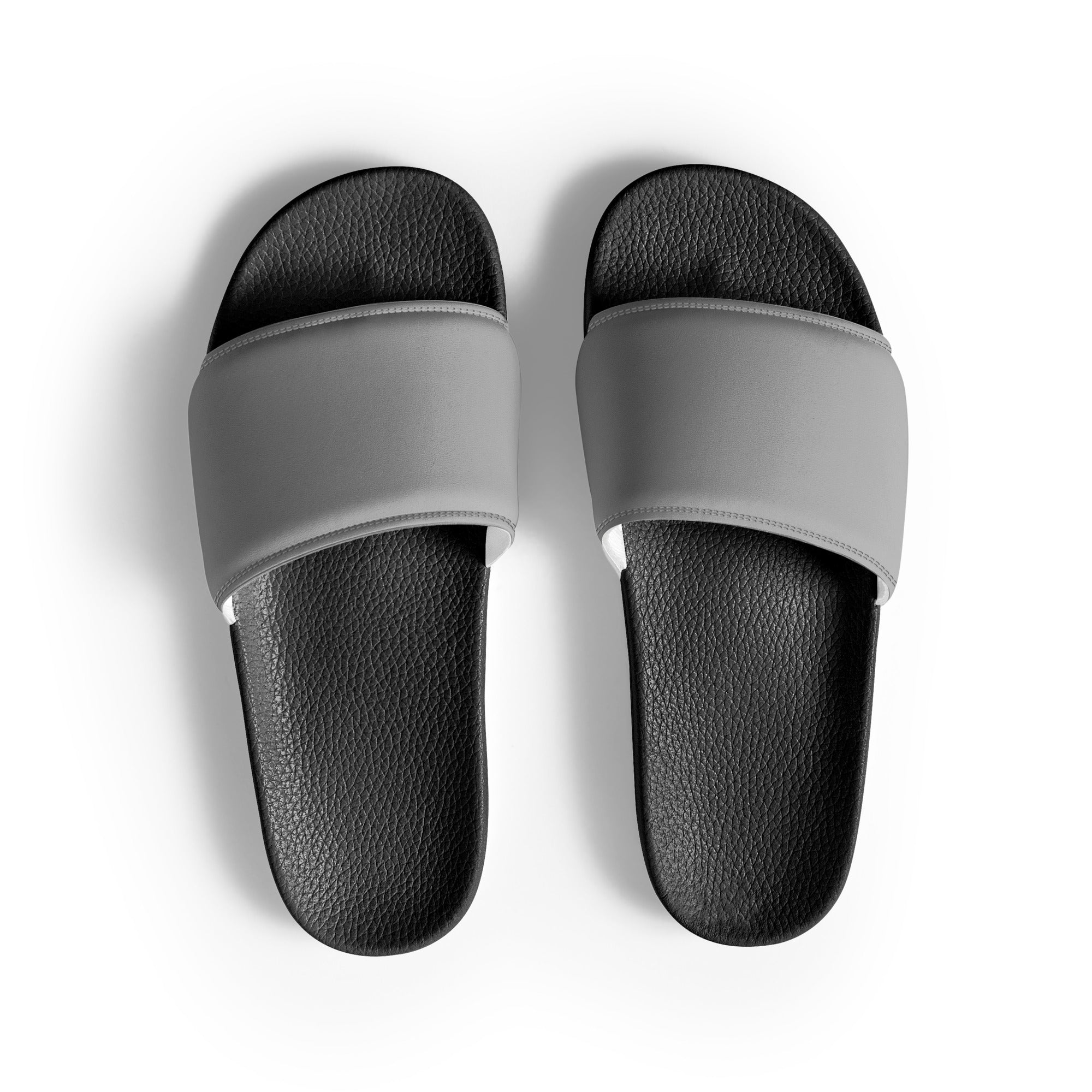 Quick Silver Color Men's Slides by Visual Verse - Image 1