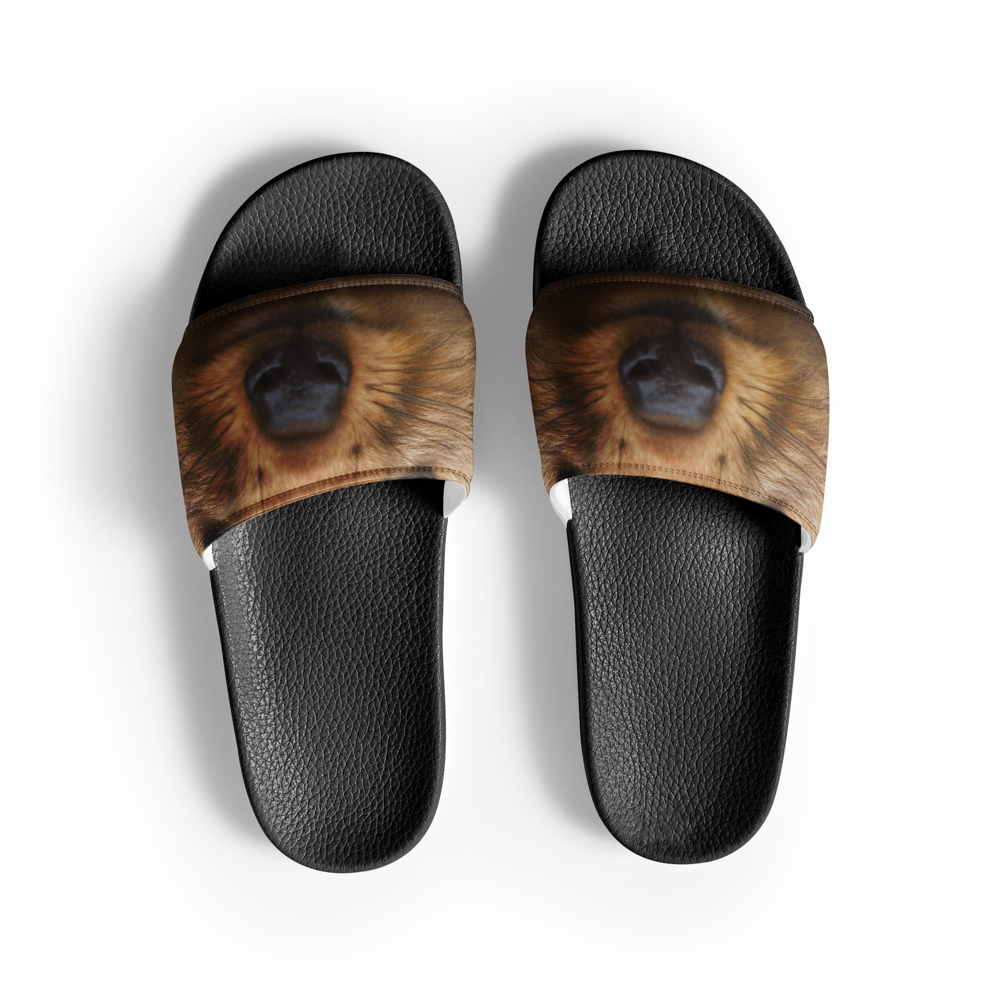 Quokka Fur Men's Slides by Visual Verse - Image 1