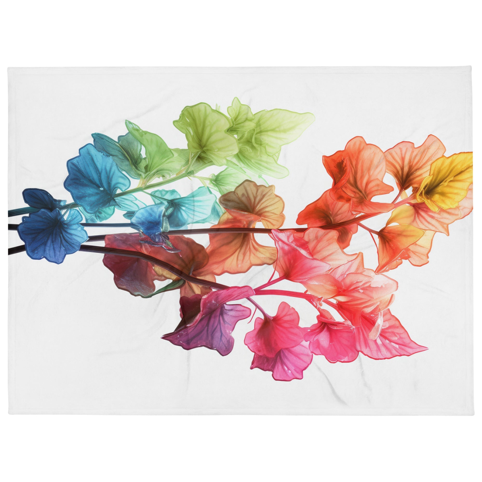 Rainbow Coral Bells Flower Blanket by Visual Verse - Image 1