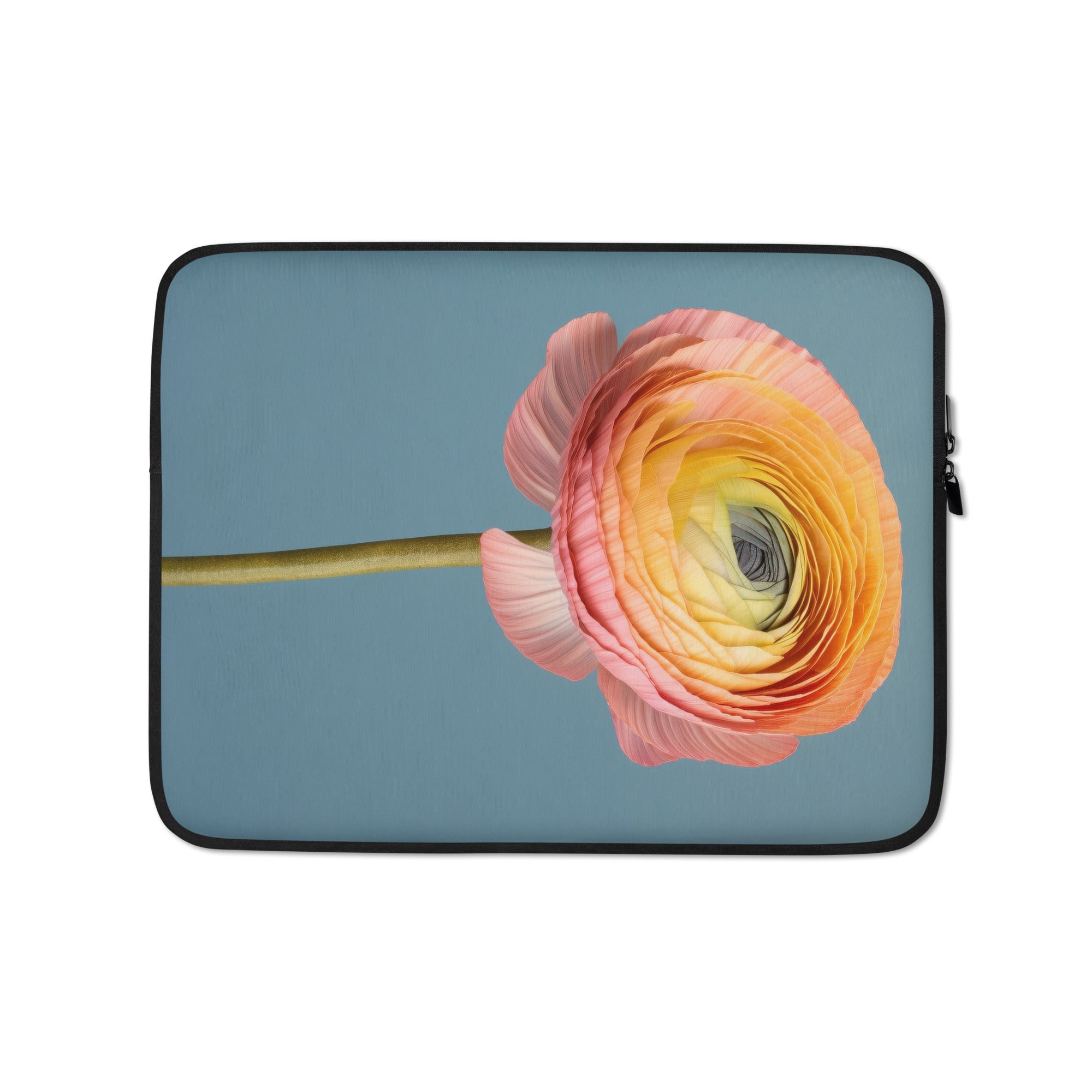 Ranunculus Flower Laptop Sleeve by Visual Verse - Image 2