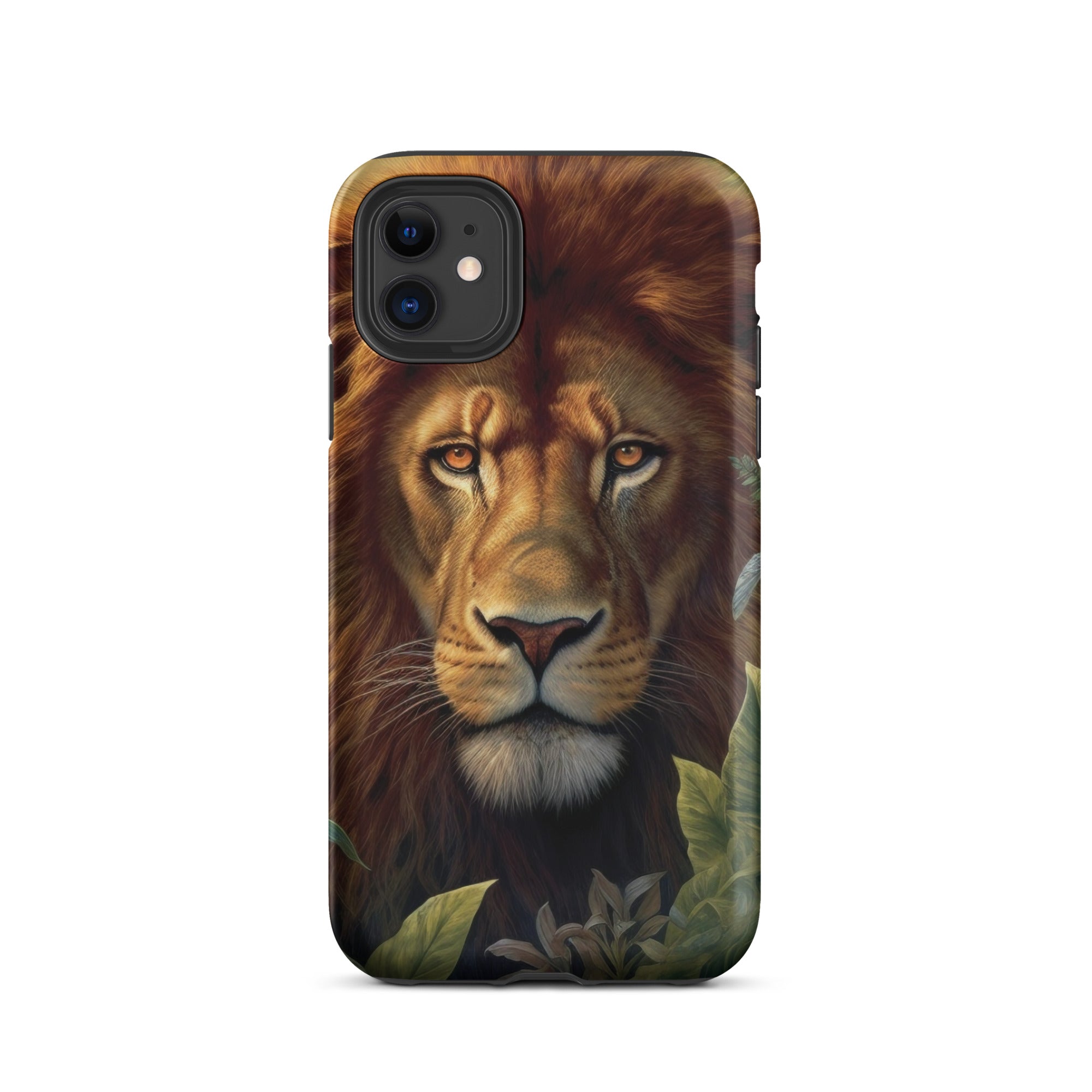 Realistic Lion Print iPhone Case by Visual Verse - Image 2