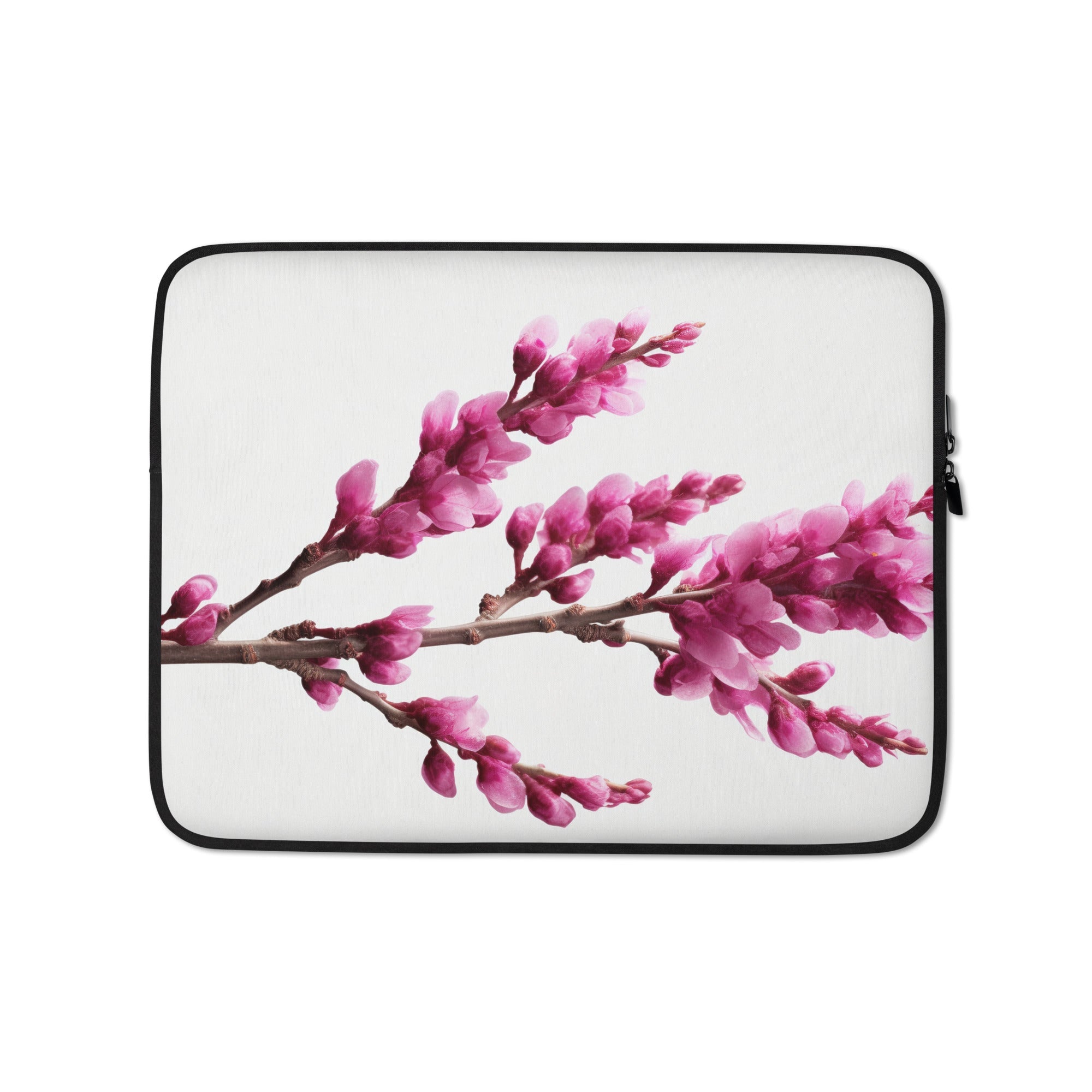 Redbud Flower Laptop Sleeve by Visual Verse - Image 2