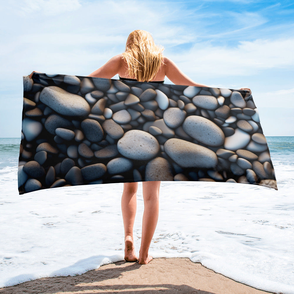 Rock Beach Towel by Visual Verse - Image 2