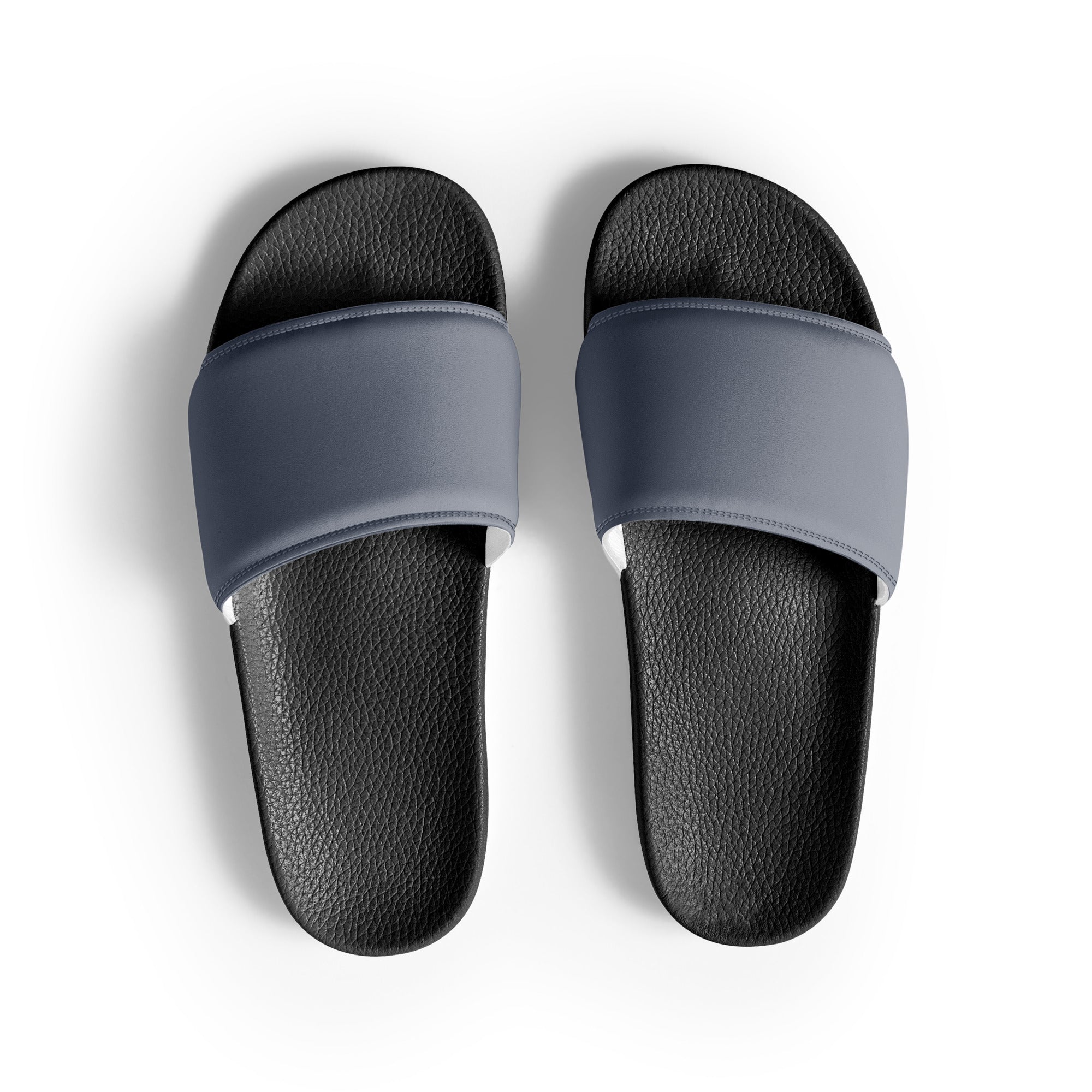 Roman Silver Color Men's Slides by Visual Verse - Image 1