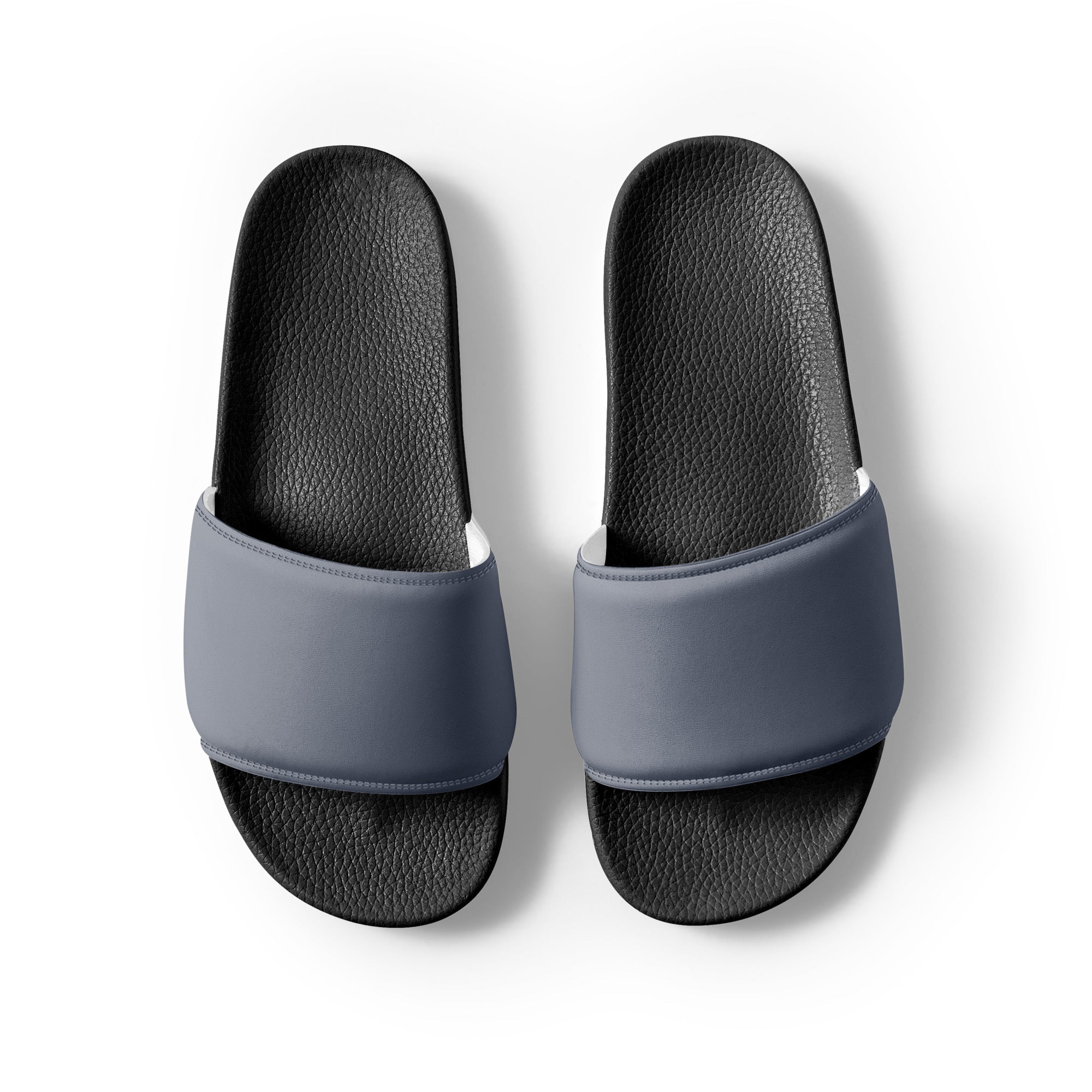 Roman Silver Color Men's Slides by Visual Verse - Image 2