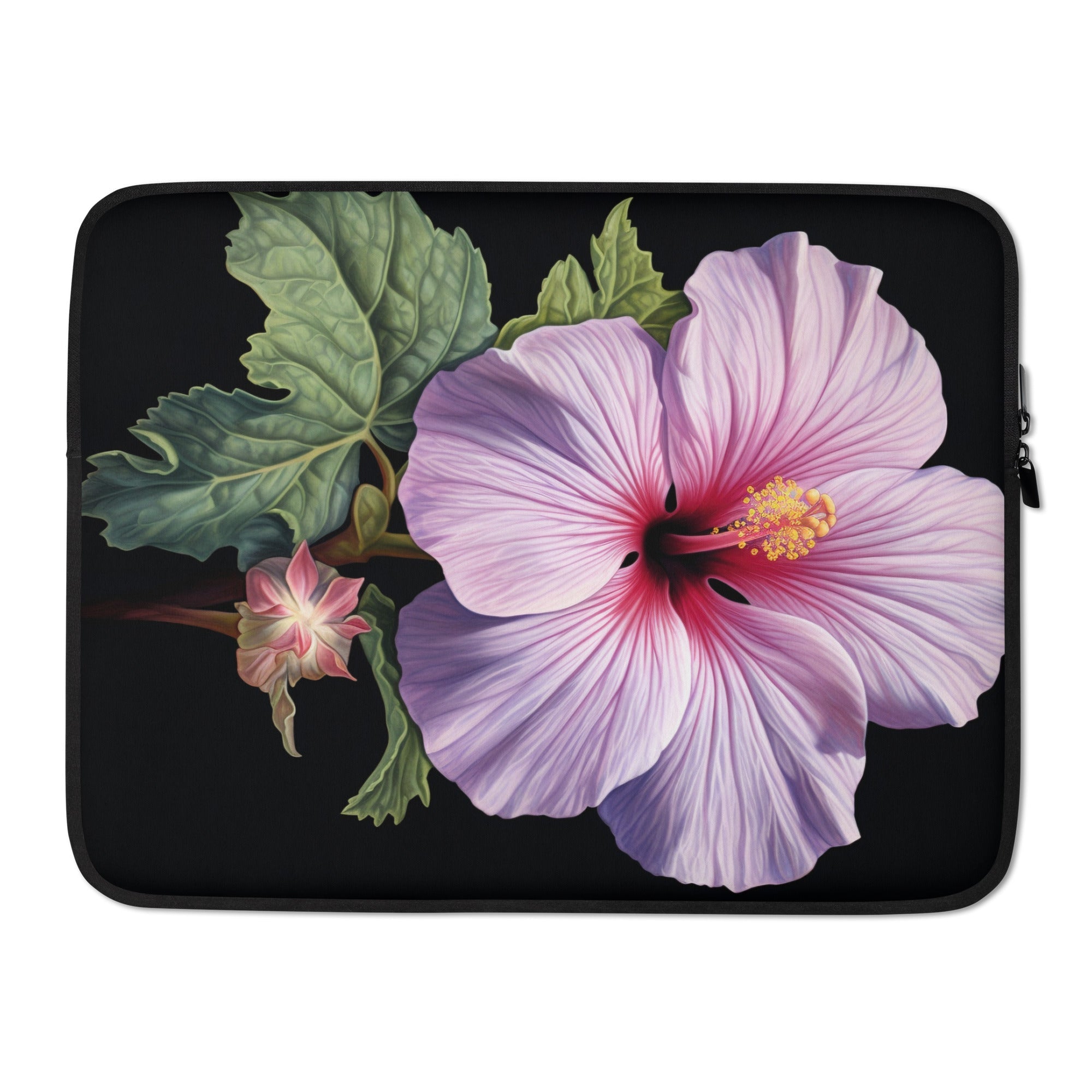 Rose Mallow Flower Laptop Sleeve by Visual Verse - Image 1