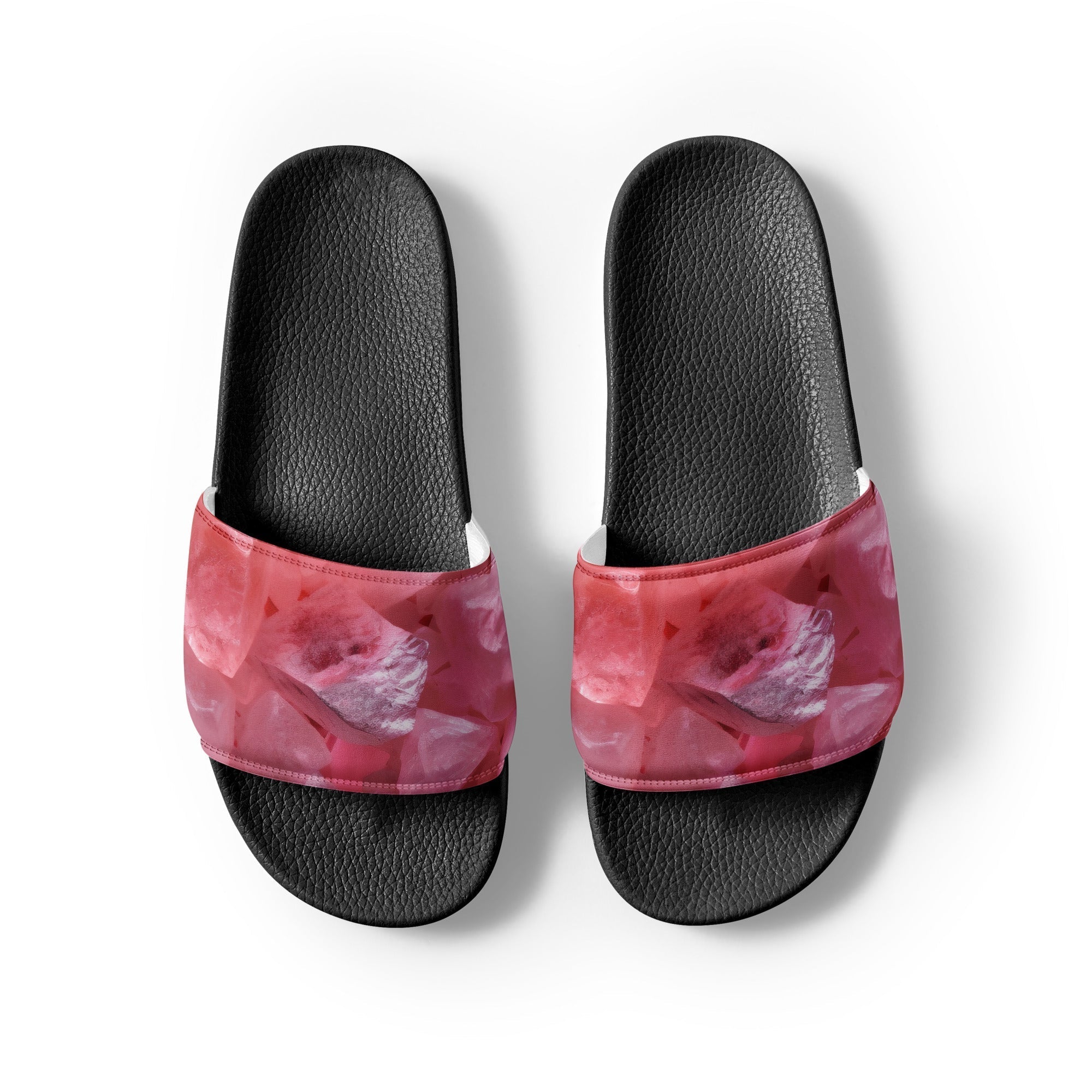 Rose Quartz Men's Slides by Visual Verse - Image 2