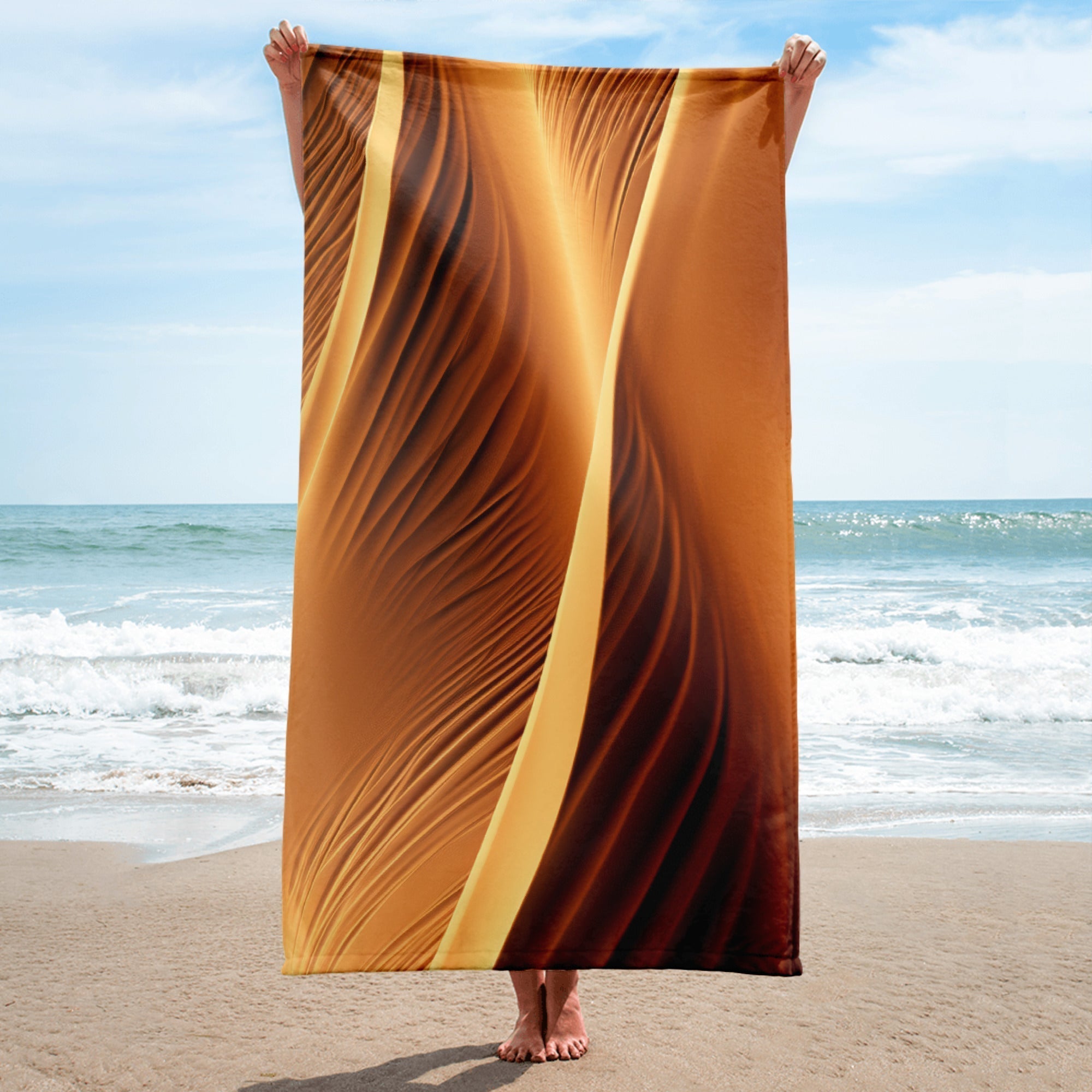 Sand Desert Beach Towel by Visual Verse - Image 1