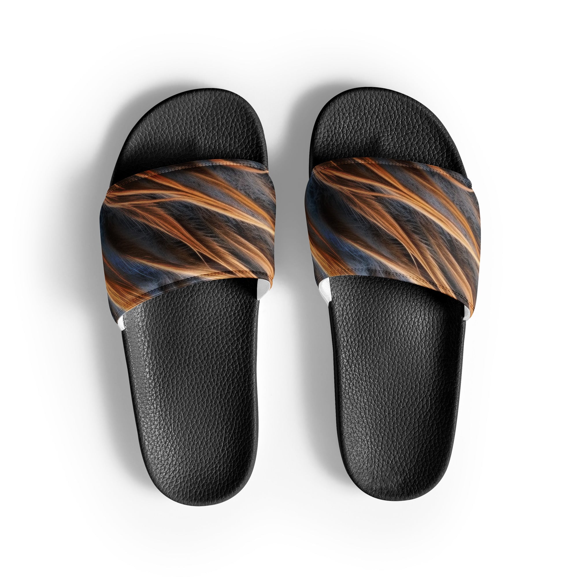 Sea Lion Fur Men's Slides by Visual Verse - Image 1