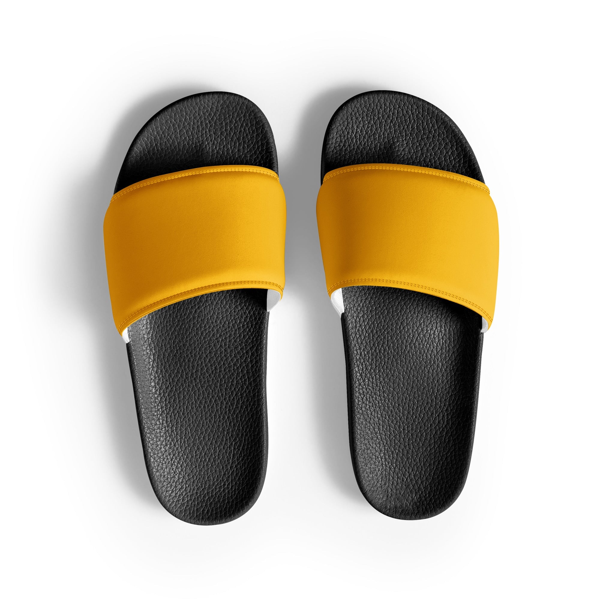 Selective Yellow Color Men's Slides by Visual Verse - Image 1