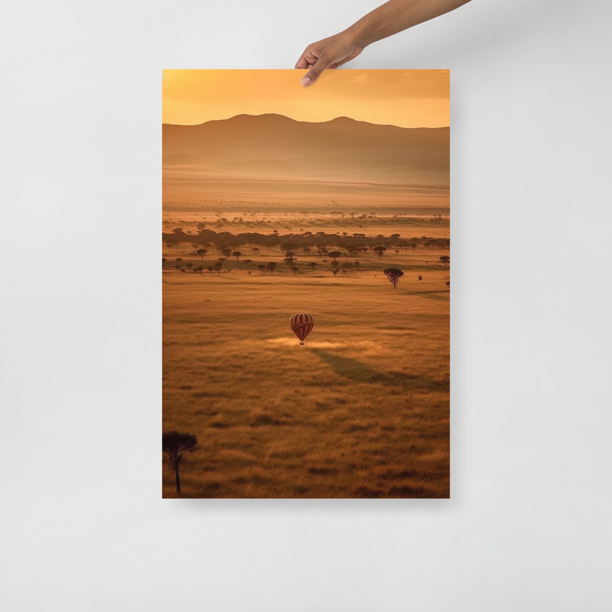 Serengeti Safari Wildlife Adventure Art Poster by Visual Verse - Image 1