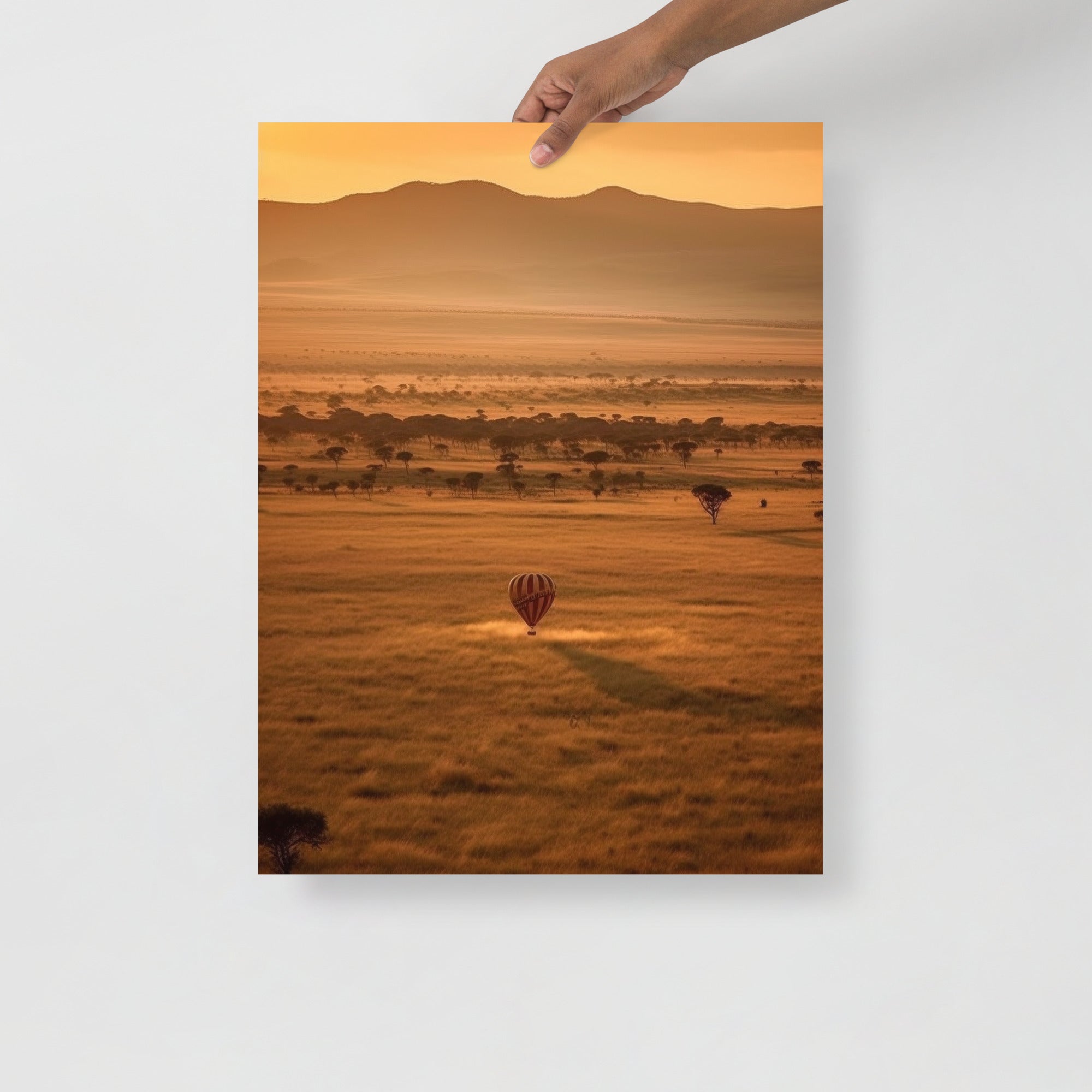 Serengeti Safari Wildlife Adventure Art Poster by Visual Verse - Image 2