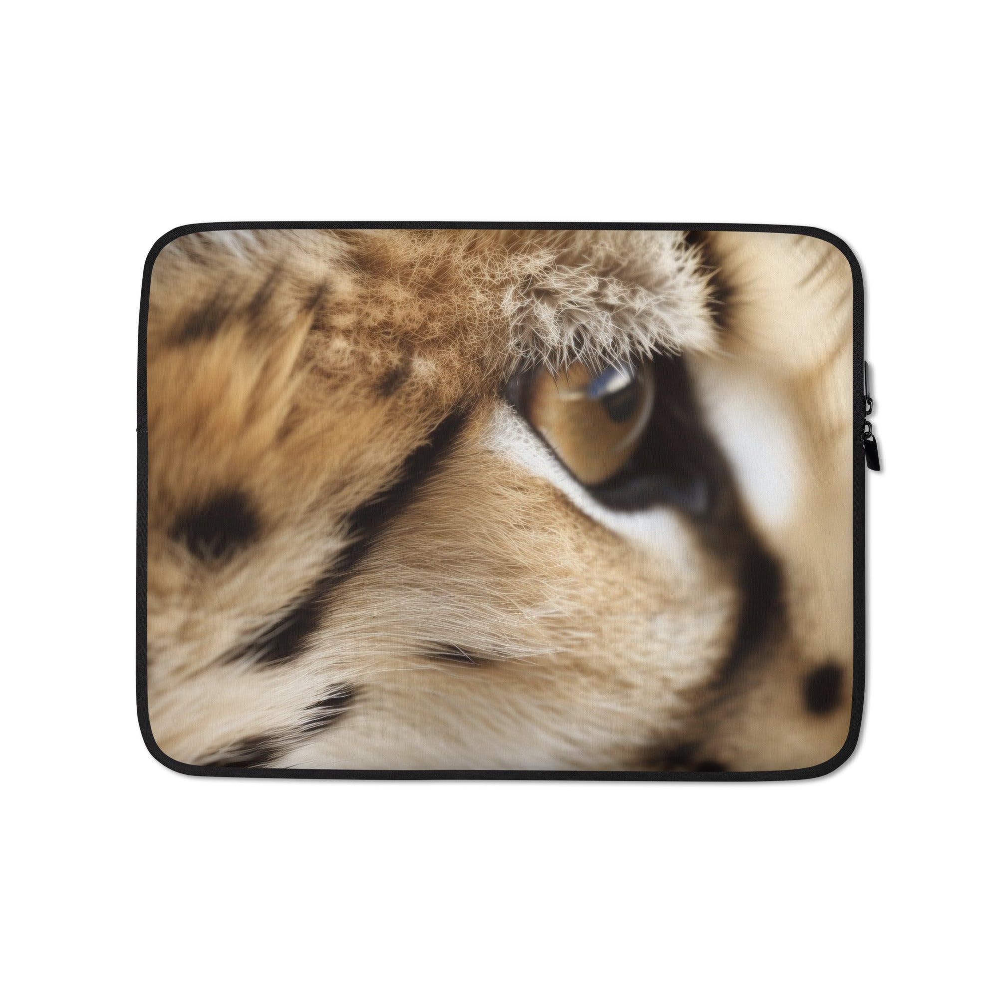 Serval Fur Laptop Sleeve by Visual Verse - Image 2