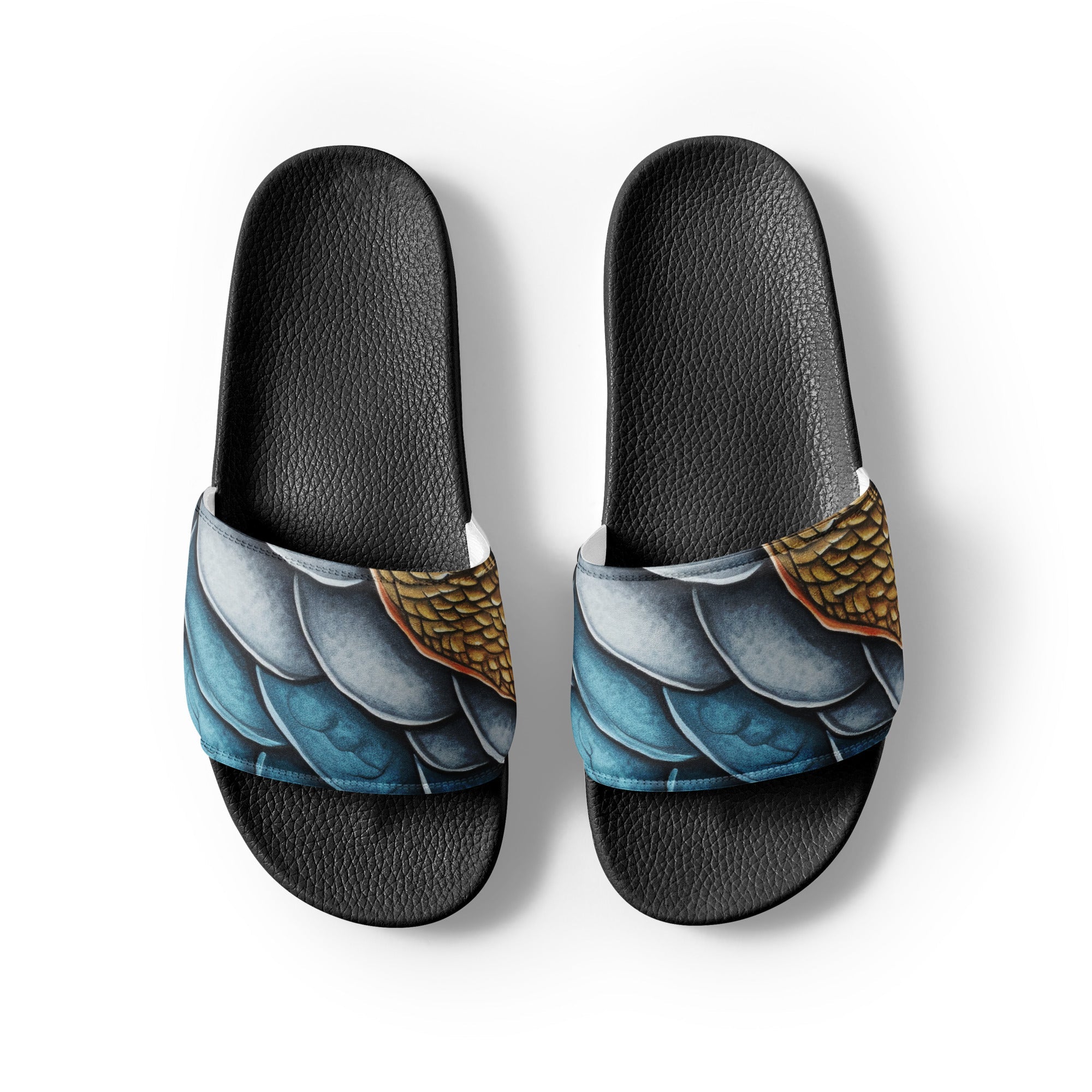 Shark Skin Men's Slides by Visual Verse - Image 2