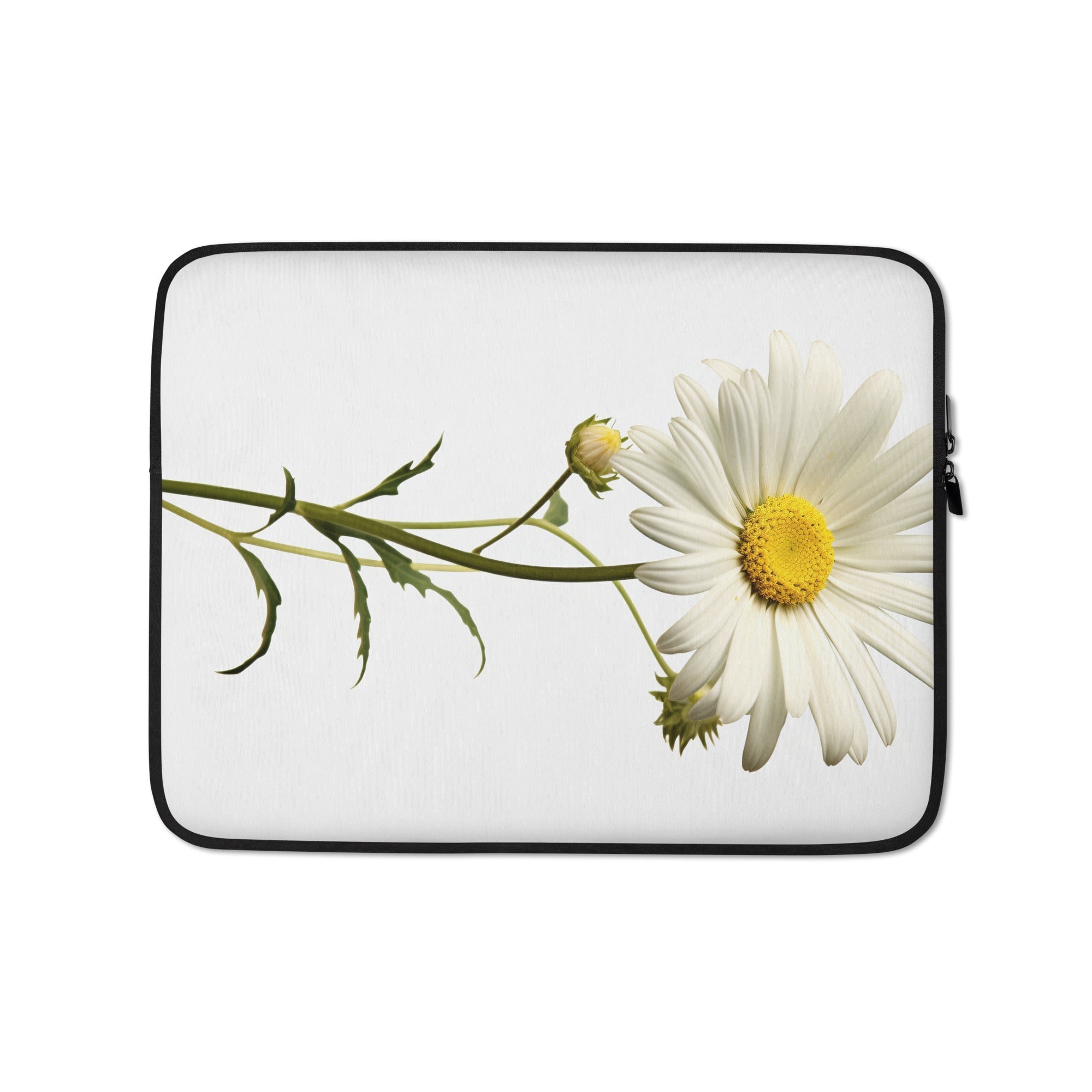 Shasta Daisy Flower Laptop Sleeve by Visual Verse - Image 2