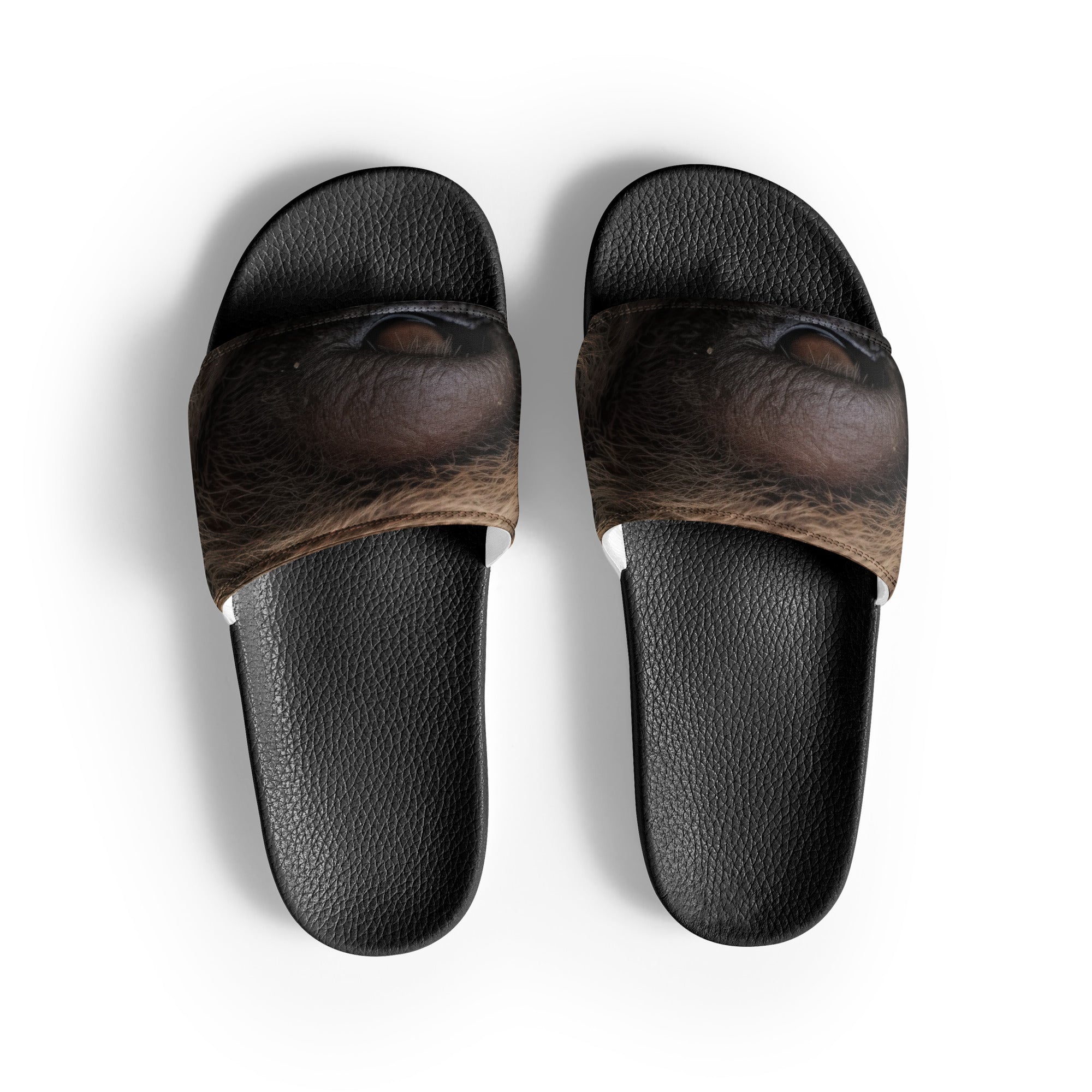 Sloth Fur Men's Slides by Visual Verse - Image 1