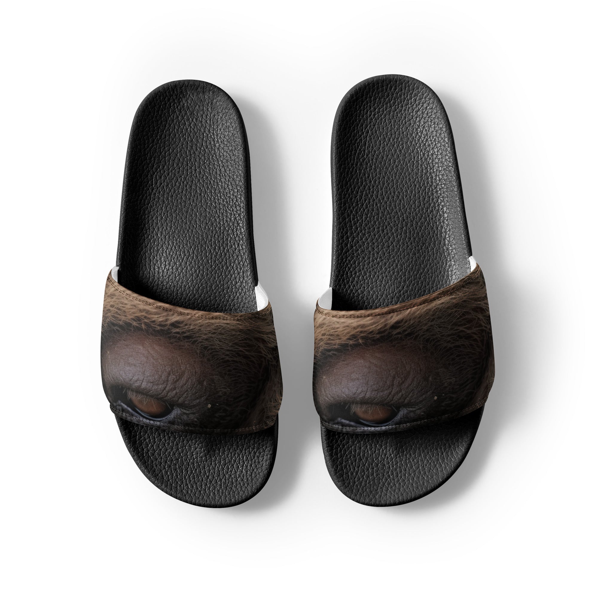 Sloth Fur Men's Slides by Visual Verse - Image 2