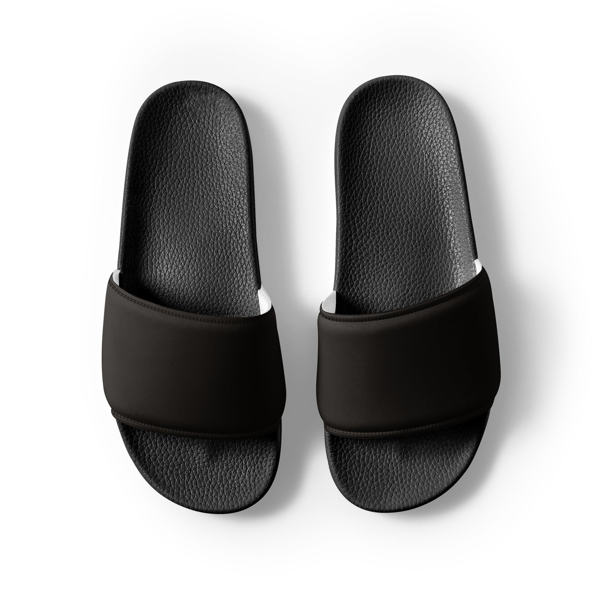 Smoky Black Color Men's Slides by Visual Verse - Image 2