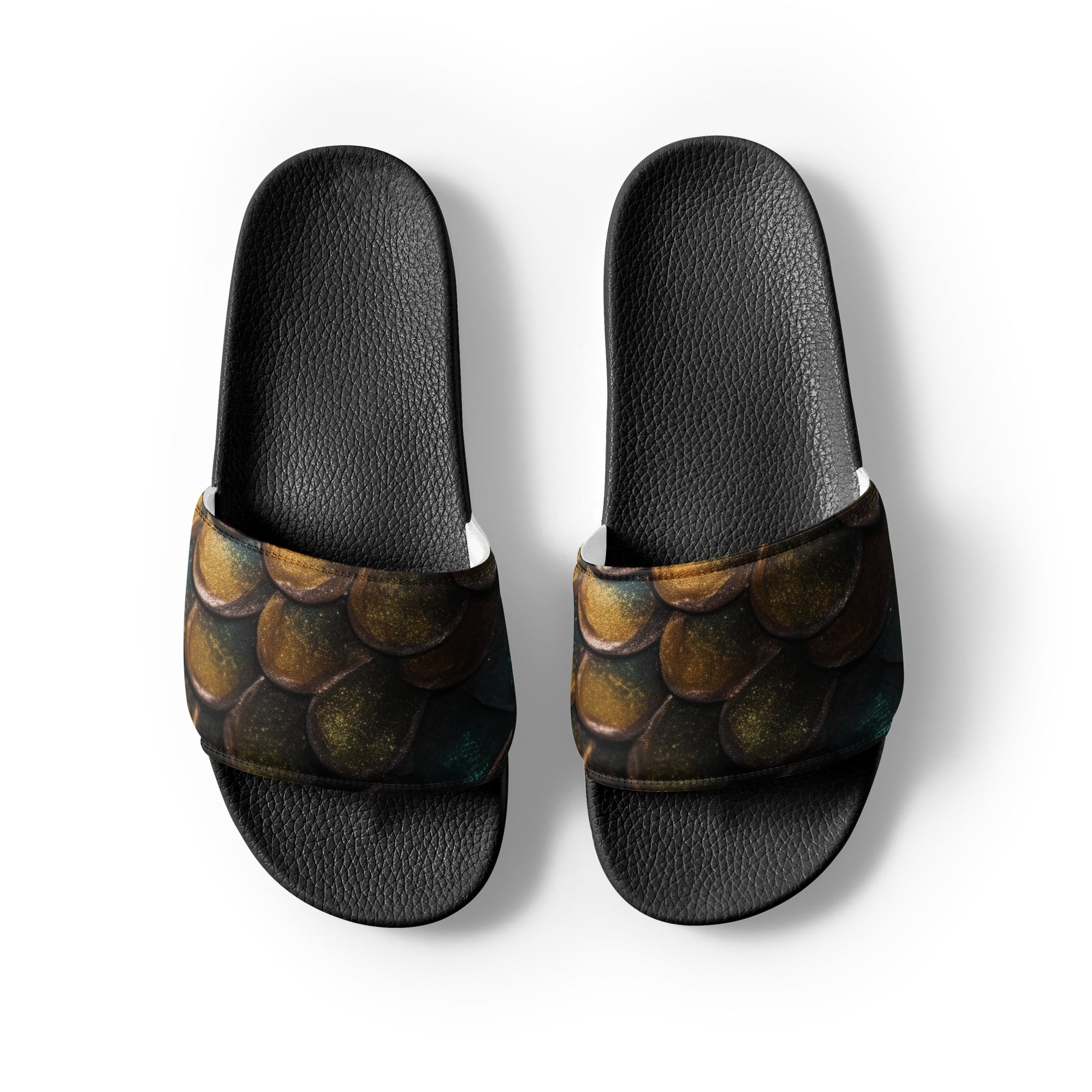 Snake Scale Men's Slides by Visual Verse - Image 2