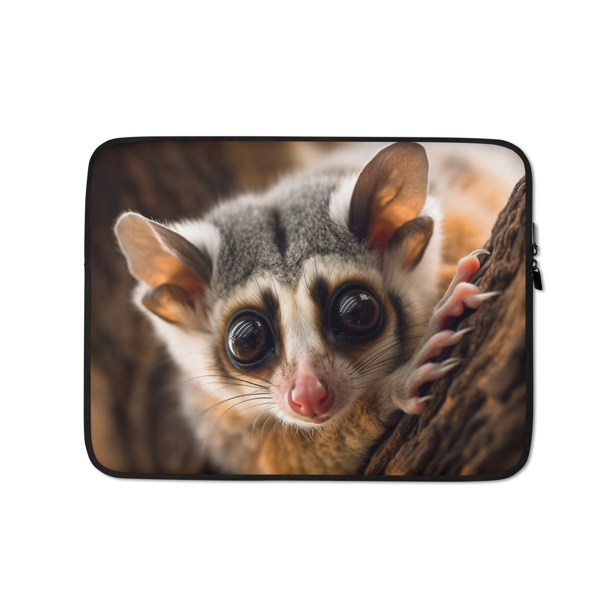 Soft & Vibrant Sugar Glider Laptop Sleeve by Visual Verse - Image 2