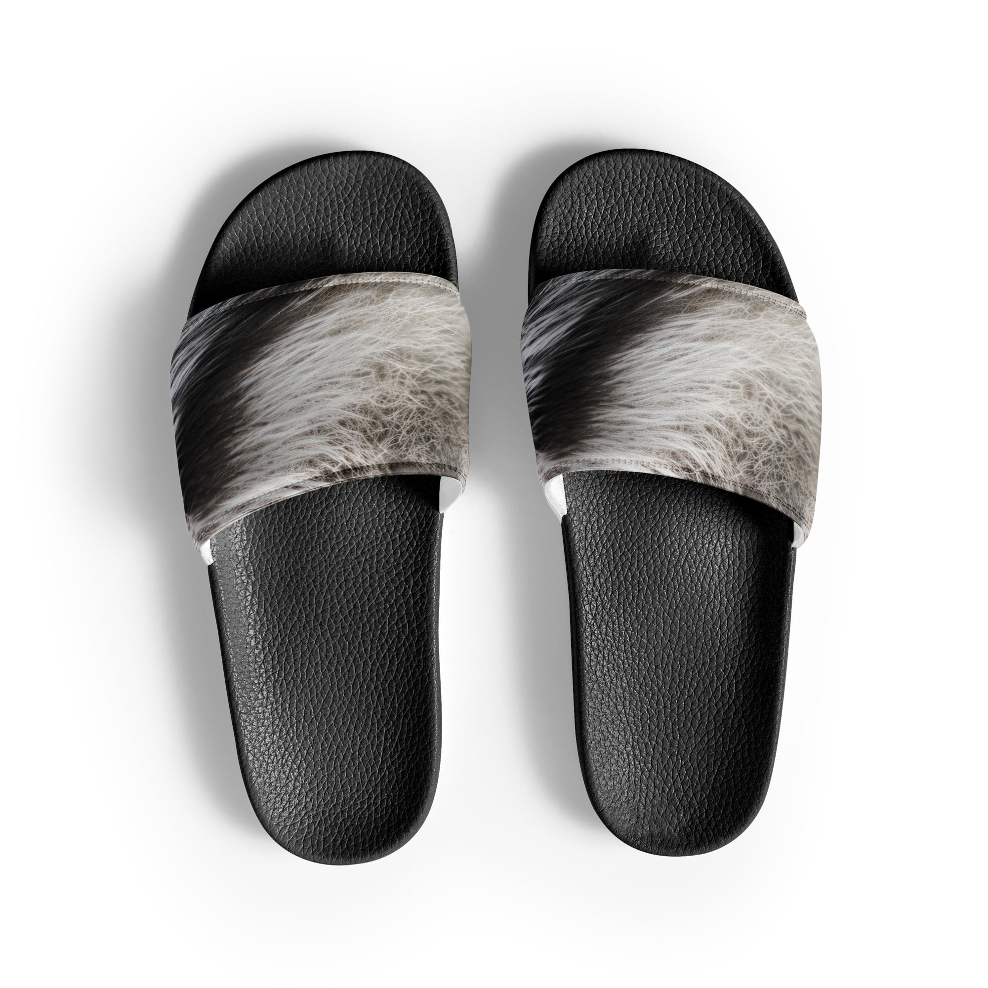 Spotted Fur Men's Slides by Visual Verse - Image 1