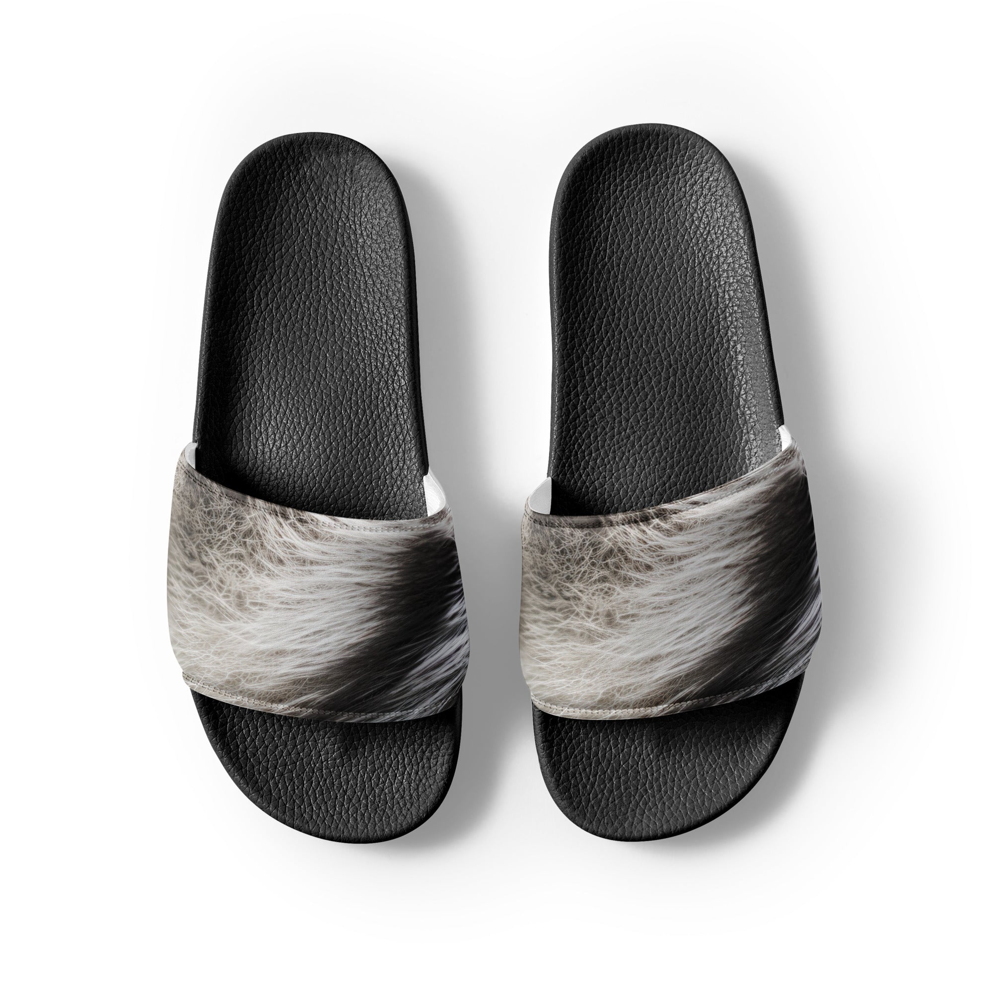 Spotted Fur Men's Slides by Visual Verse - Image 2