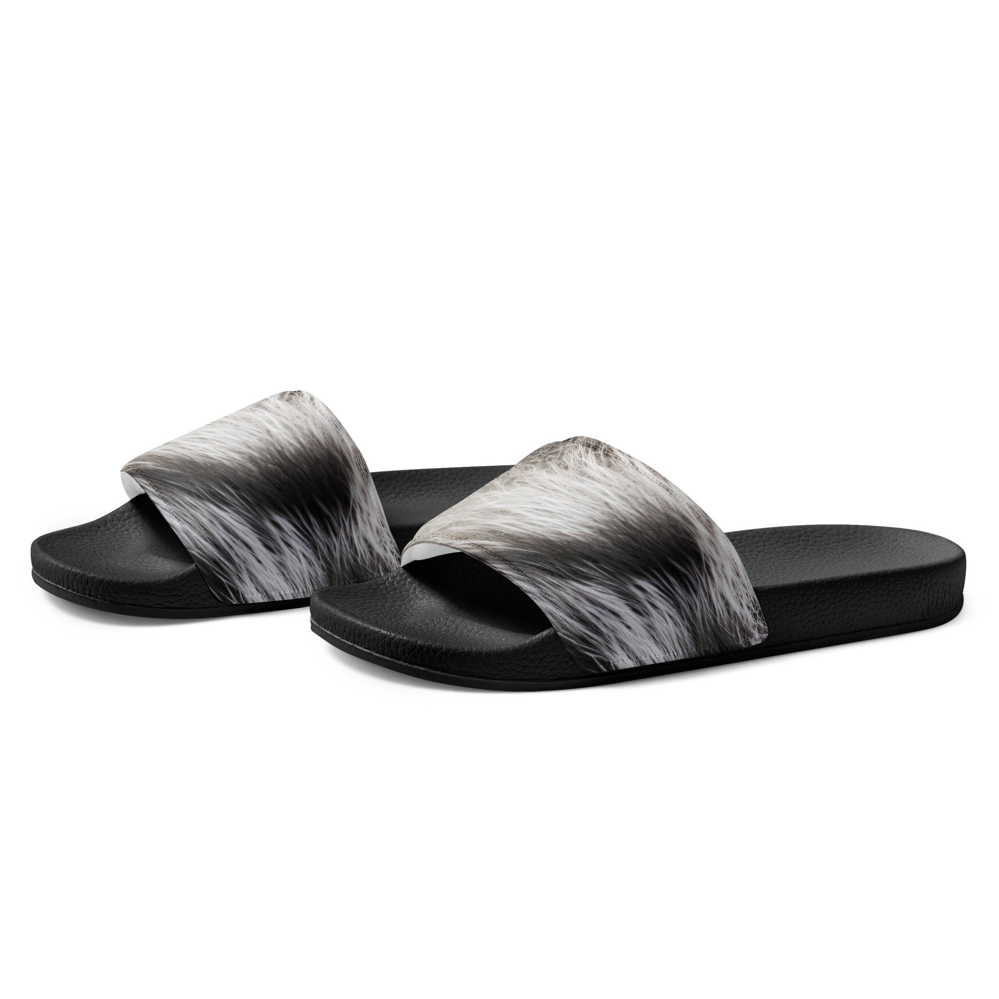 Spotted Fur Men's Slides by Visual Verse - Image 3